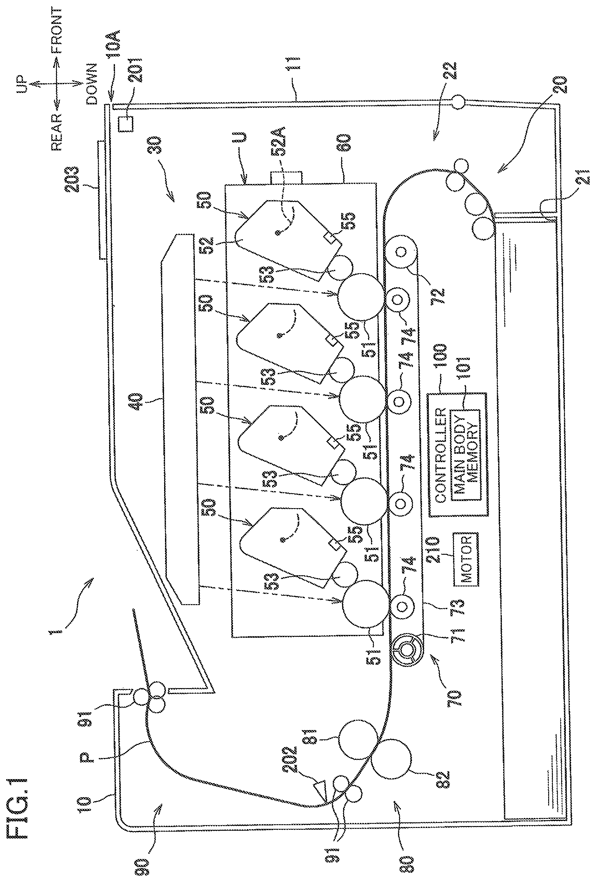 Patent US12353146 — Printing device and control method of the same — Figure 1