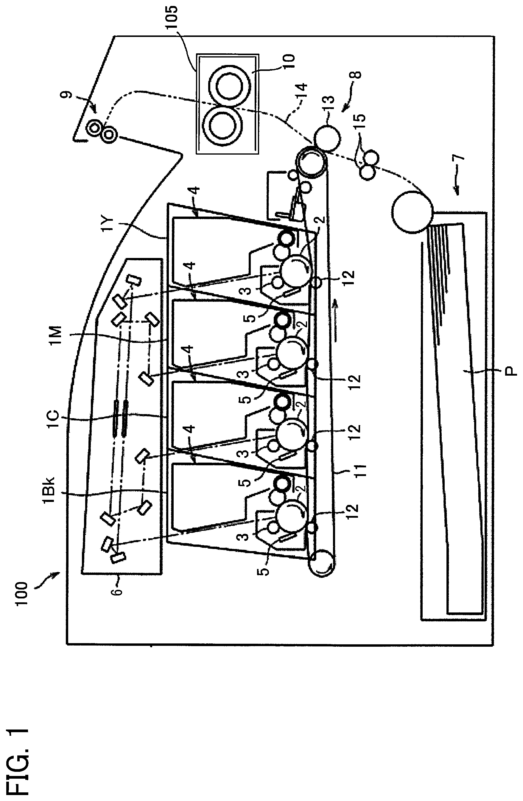 Patent US12353159 — Fixing device and image forming apparatus — Figure 1