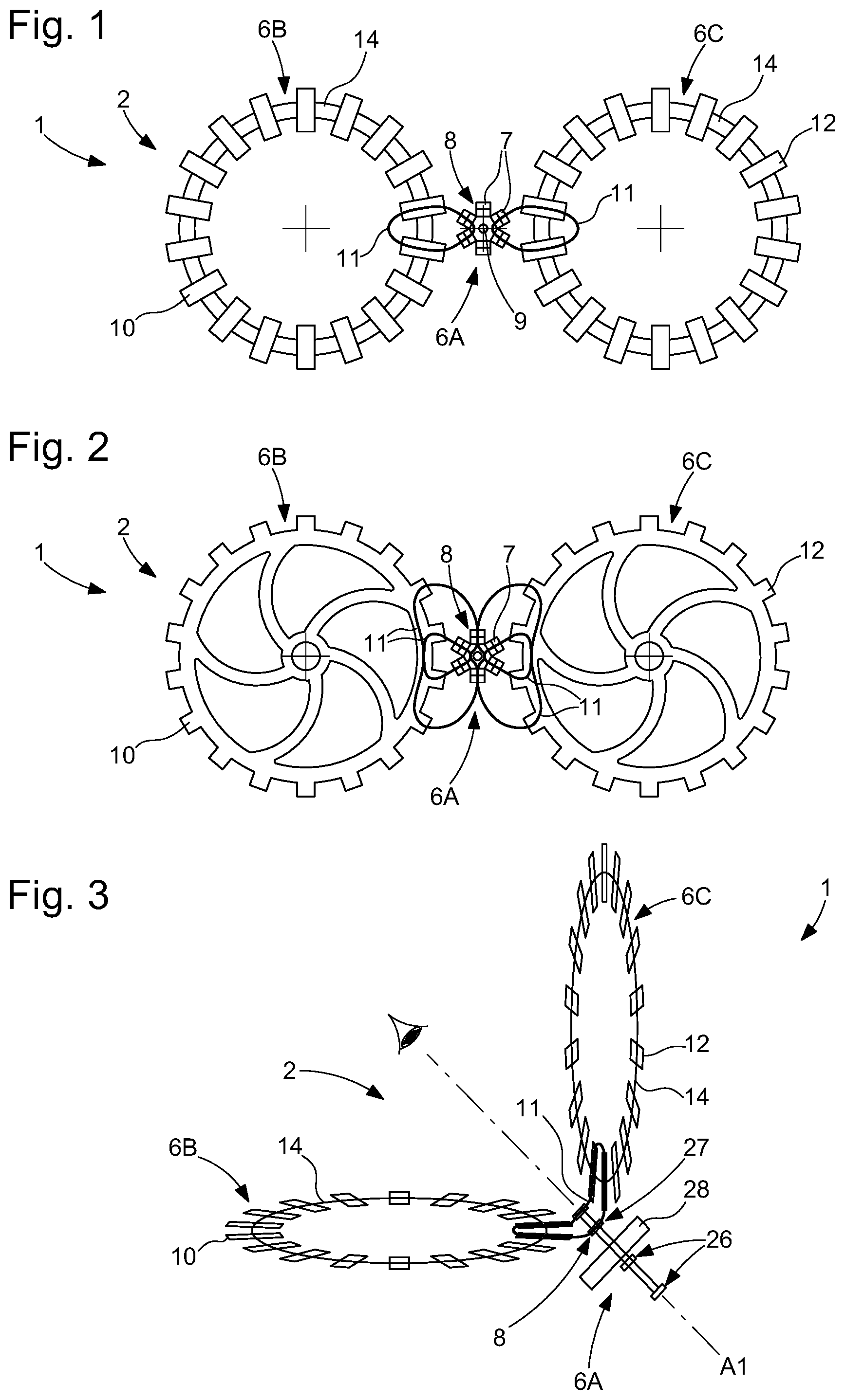 Patent US12353169 — Timepiece mechanism provided with a magnetic gear — Figure 1