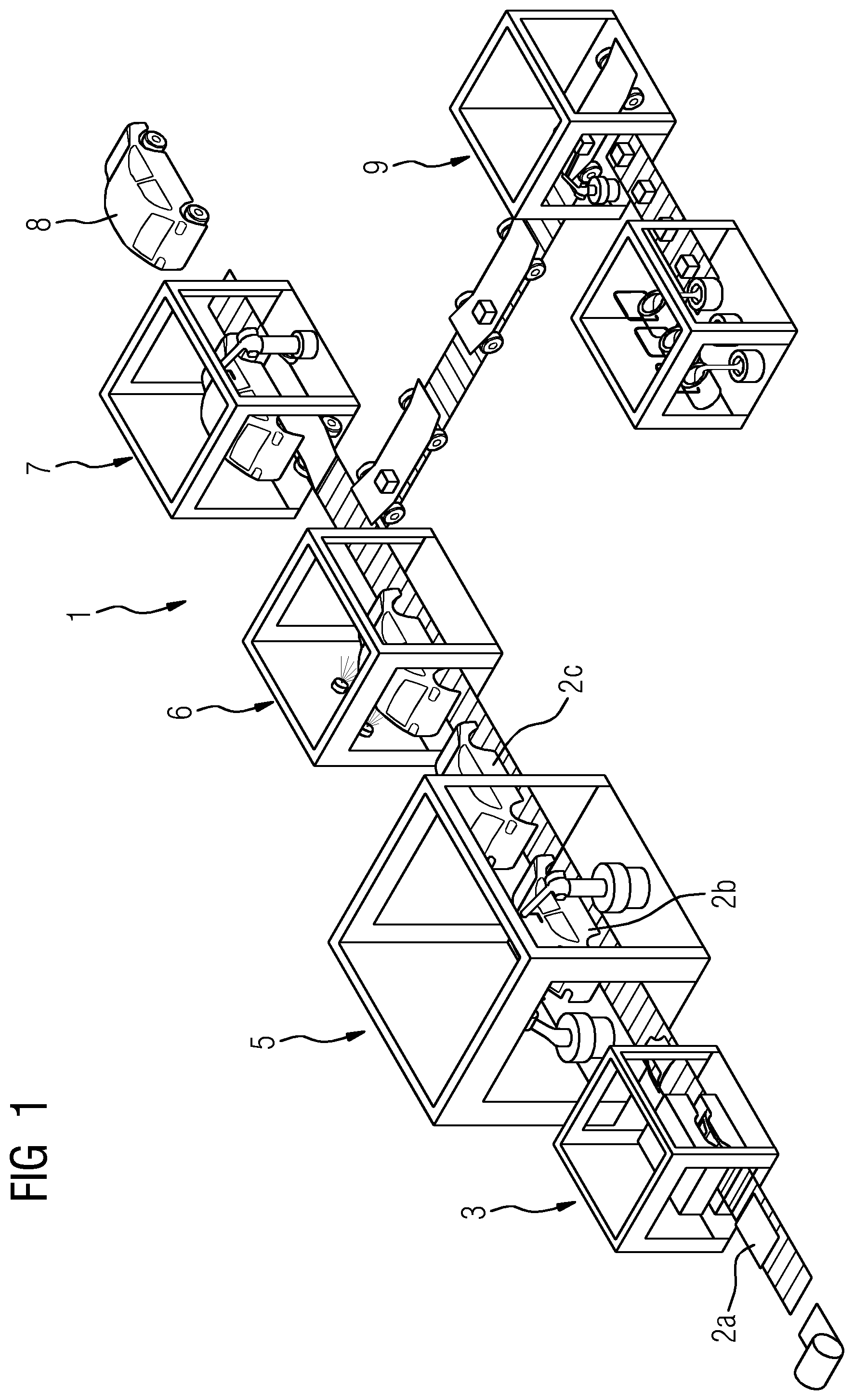 Patent US12353188 — System and method of monitoring a cyclically operating manufacturing device — Figure 1