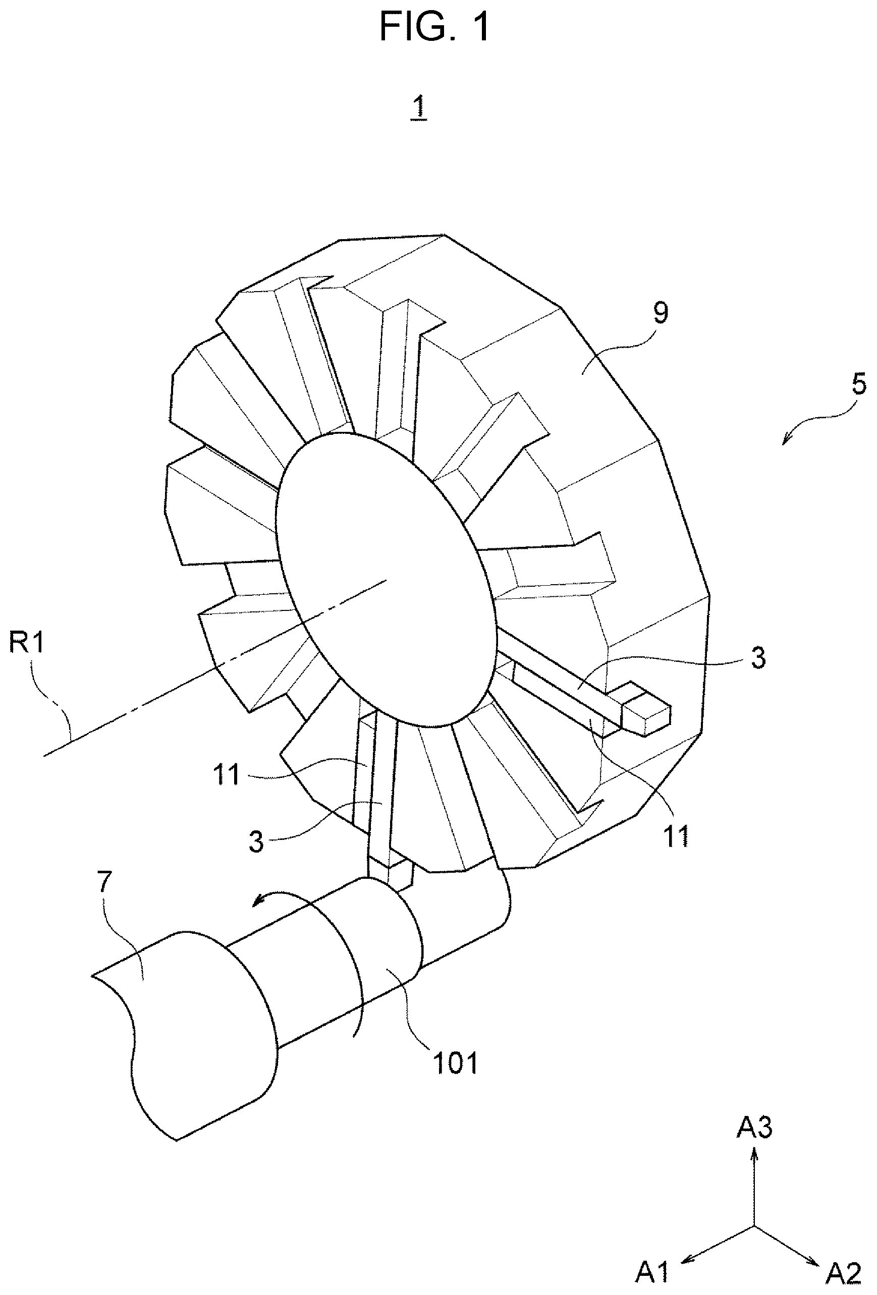 Patent US12353189 — Method for creating amount of wear estimation model, method for estimating amount of wear, amount of wear estimation model creation apparatus, program for creating amount of wear estimation model, amount of wear estimation apparatus, and program for estimating amount of wear — Figure 1