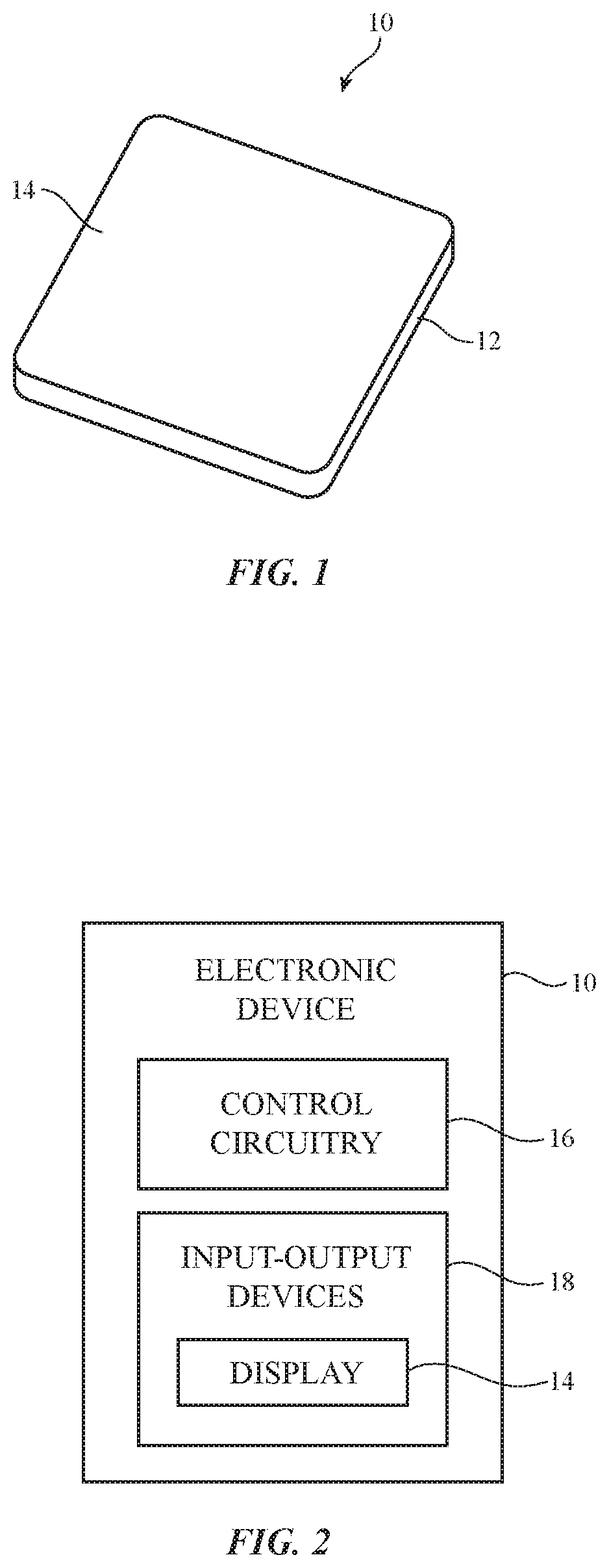 Patent US12353241 — Electronic devices with display support structures — Figure 1