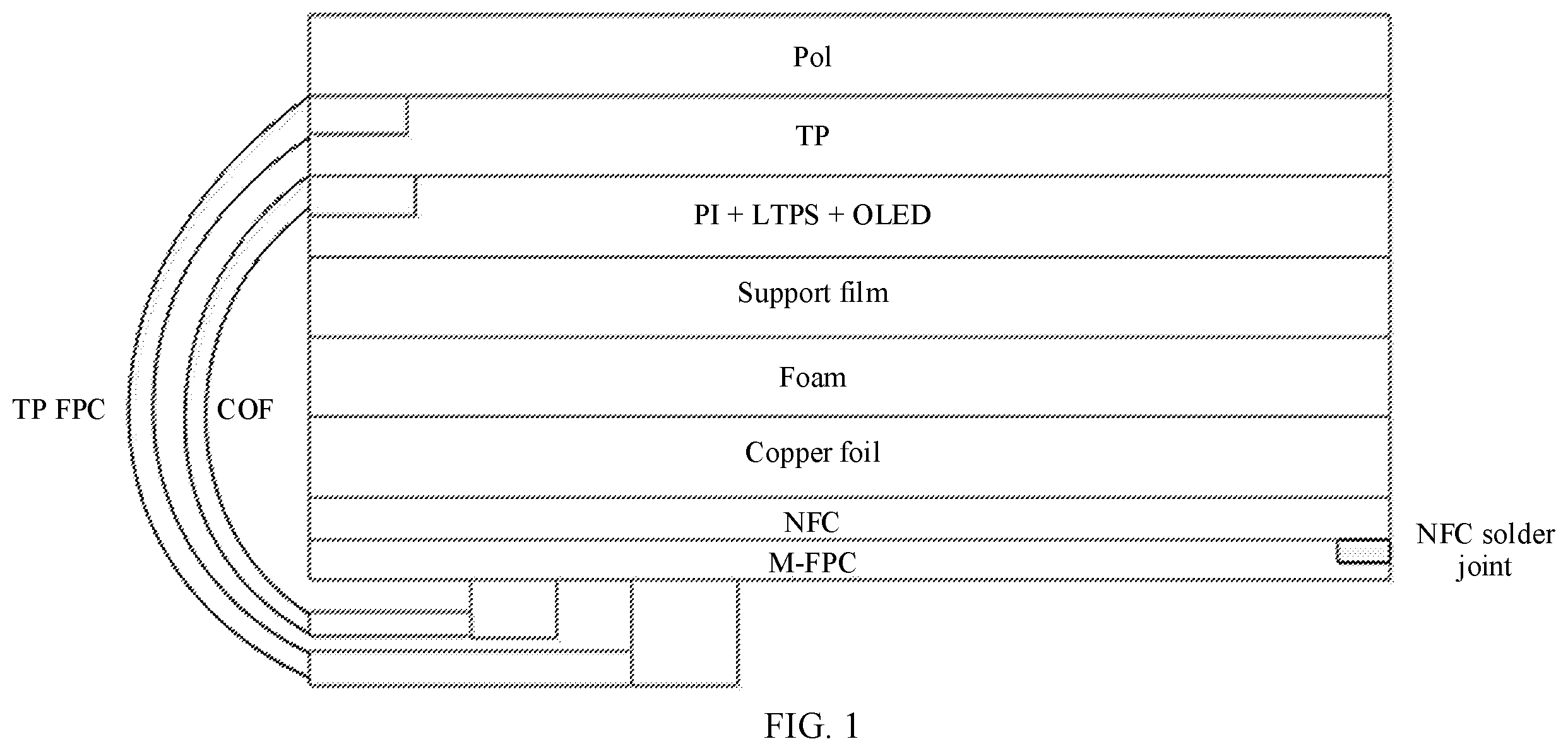 Patent US12353259 — Touch module and terminal device — Figure 1