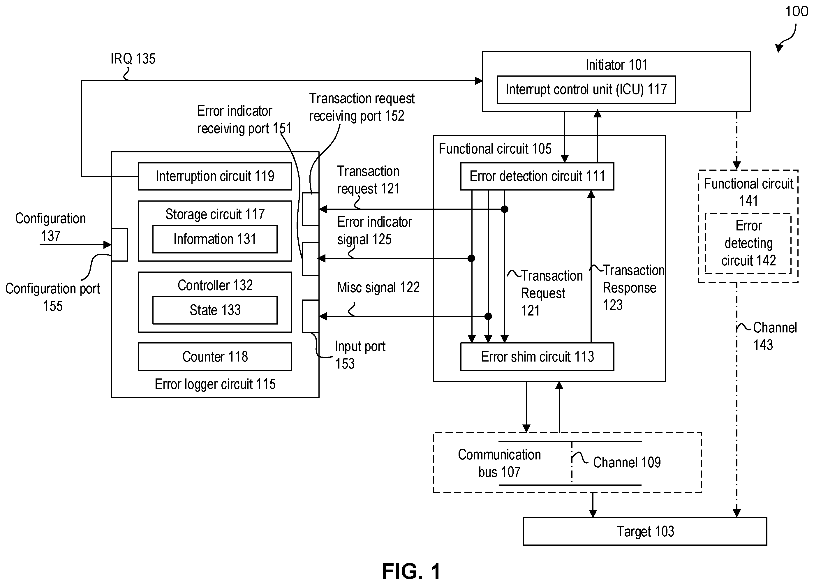 Patent US12353272 — Error logger circuit — Figure 1