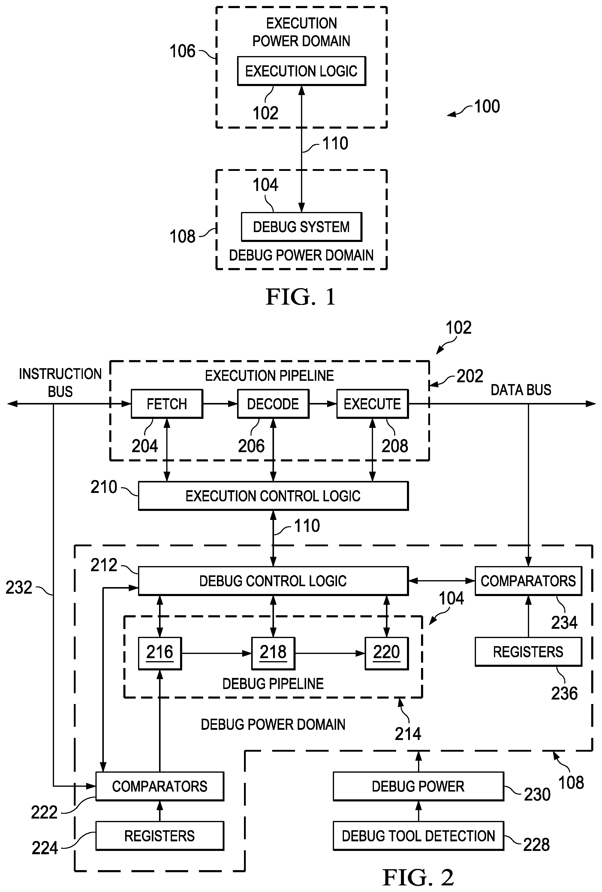 Patent US12353308 — Processor with debug pipeline — Figure 1