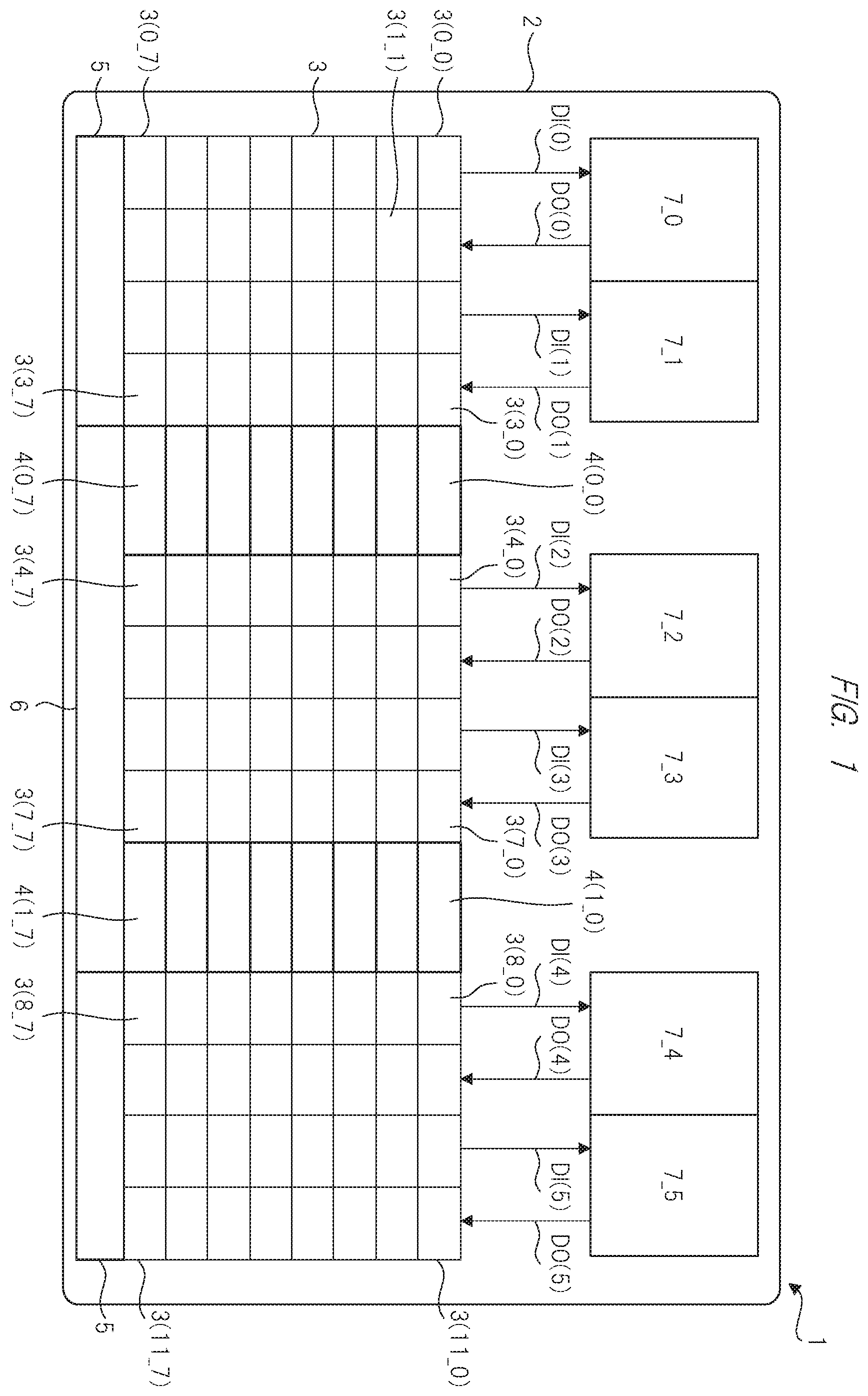 Patent US12353343 — Semiconductor device including array of processor elements and method of controlling the same — Figure 1