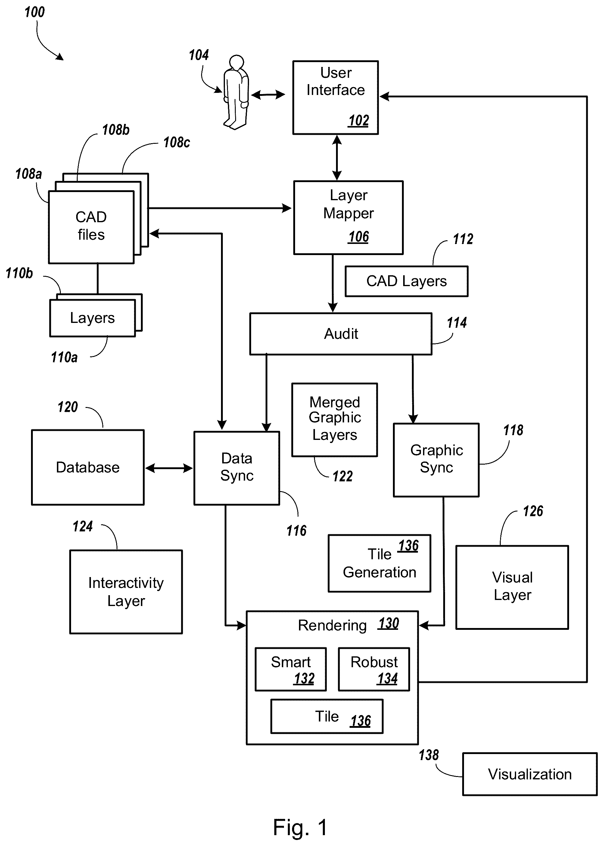 Patent US12353363 — Synchronization of graphical data — Figure 1