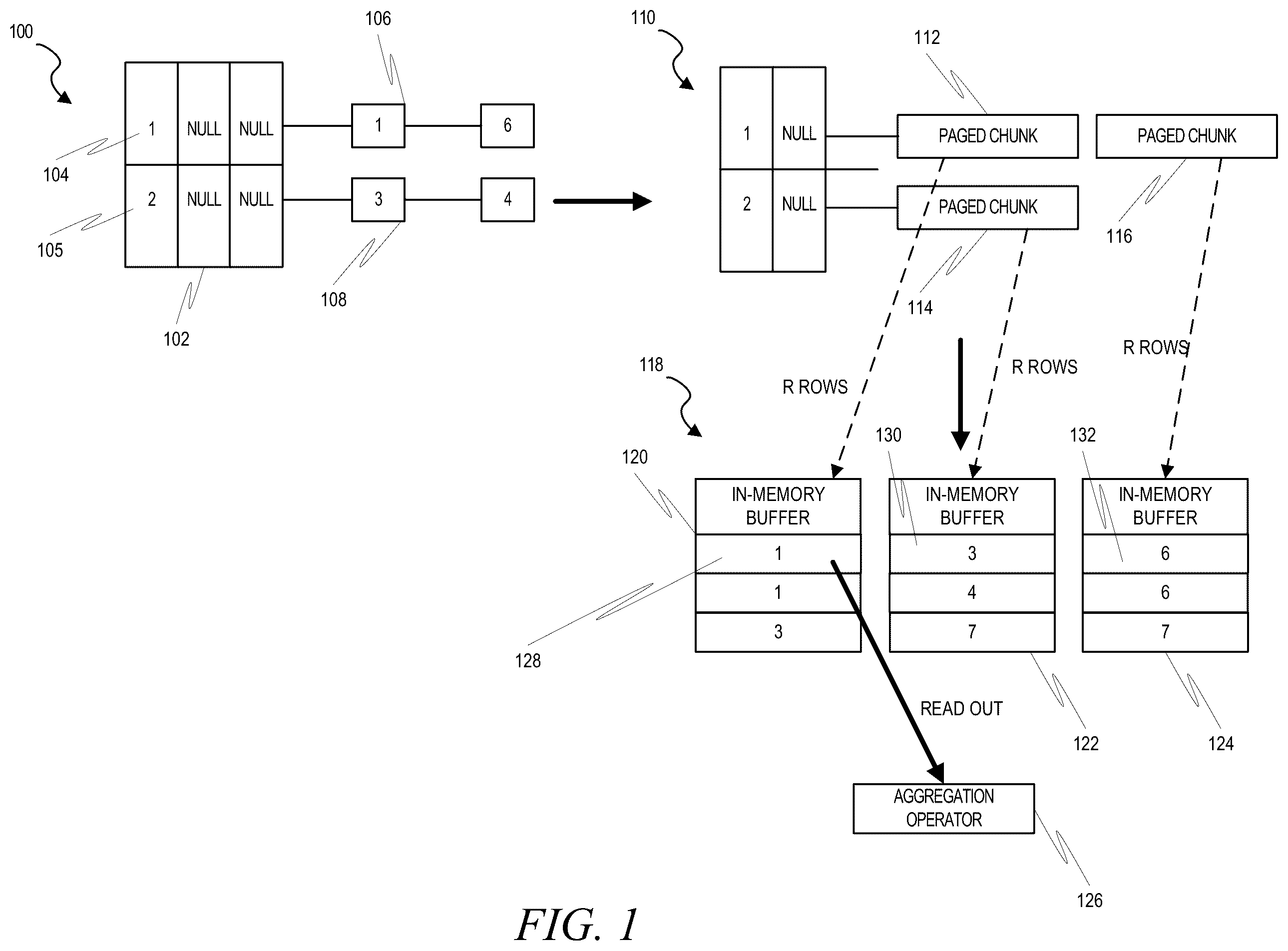 Patent US12353417 — Disk group-by with sorted merge — Figure 1