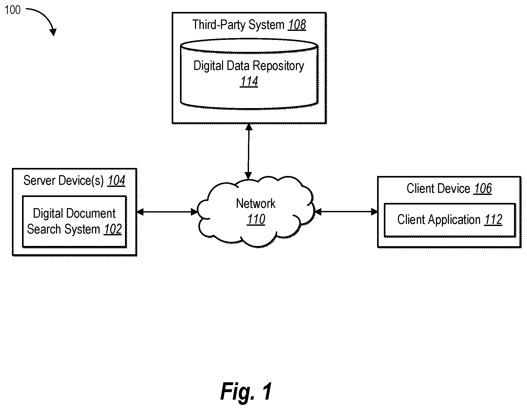 Patent US12353481 Figure 1 – Generating probabilistic data structures for lookup tables in computer memory for multi-token searching