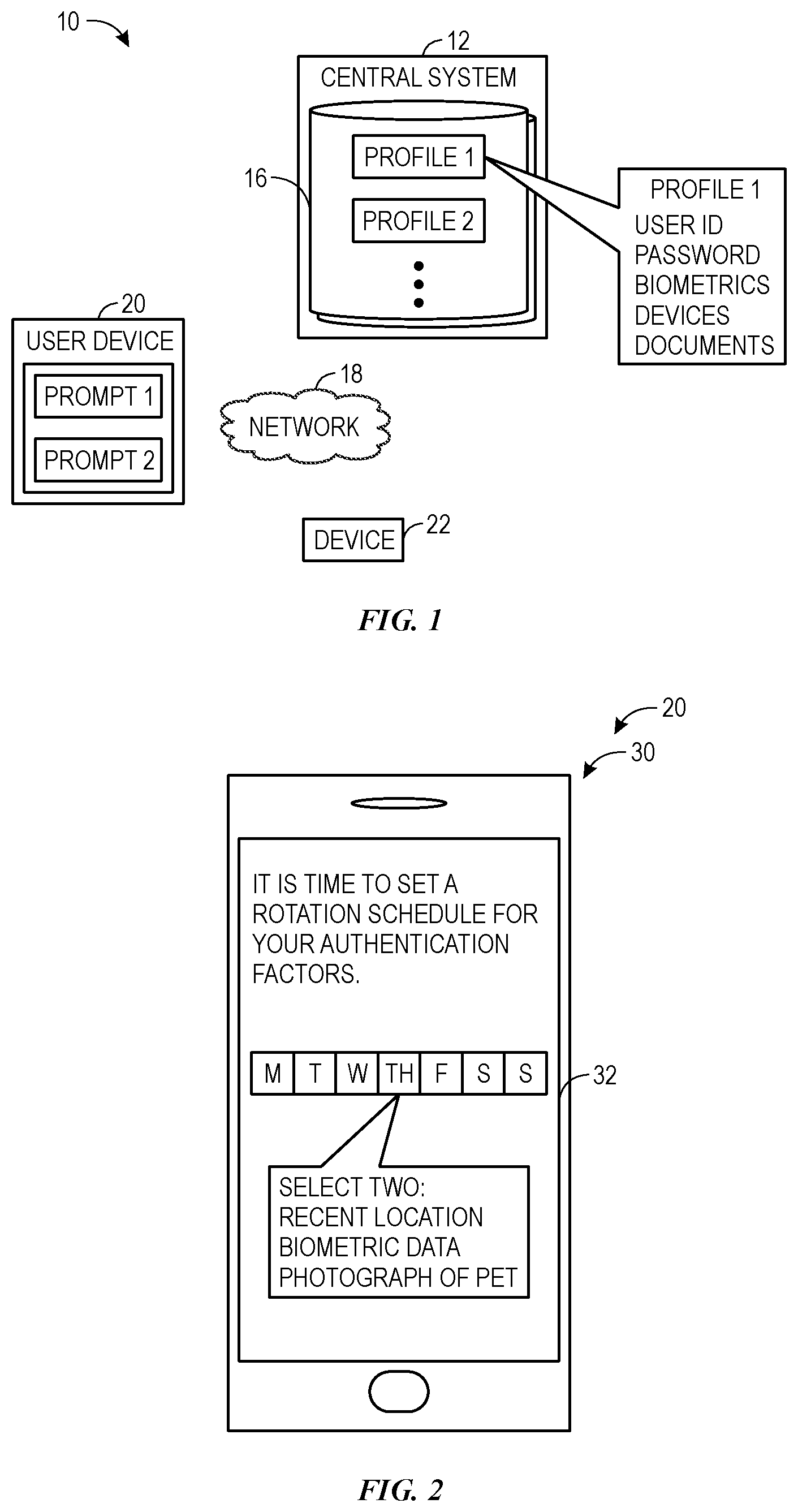 Patent US12353529 — Authentication systems and methods — Figure 1