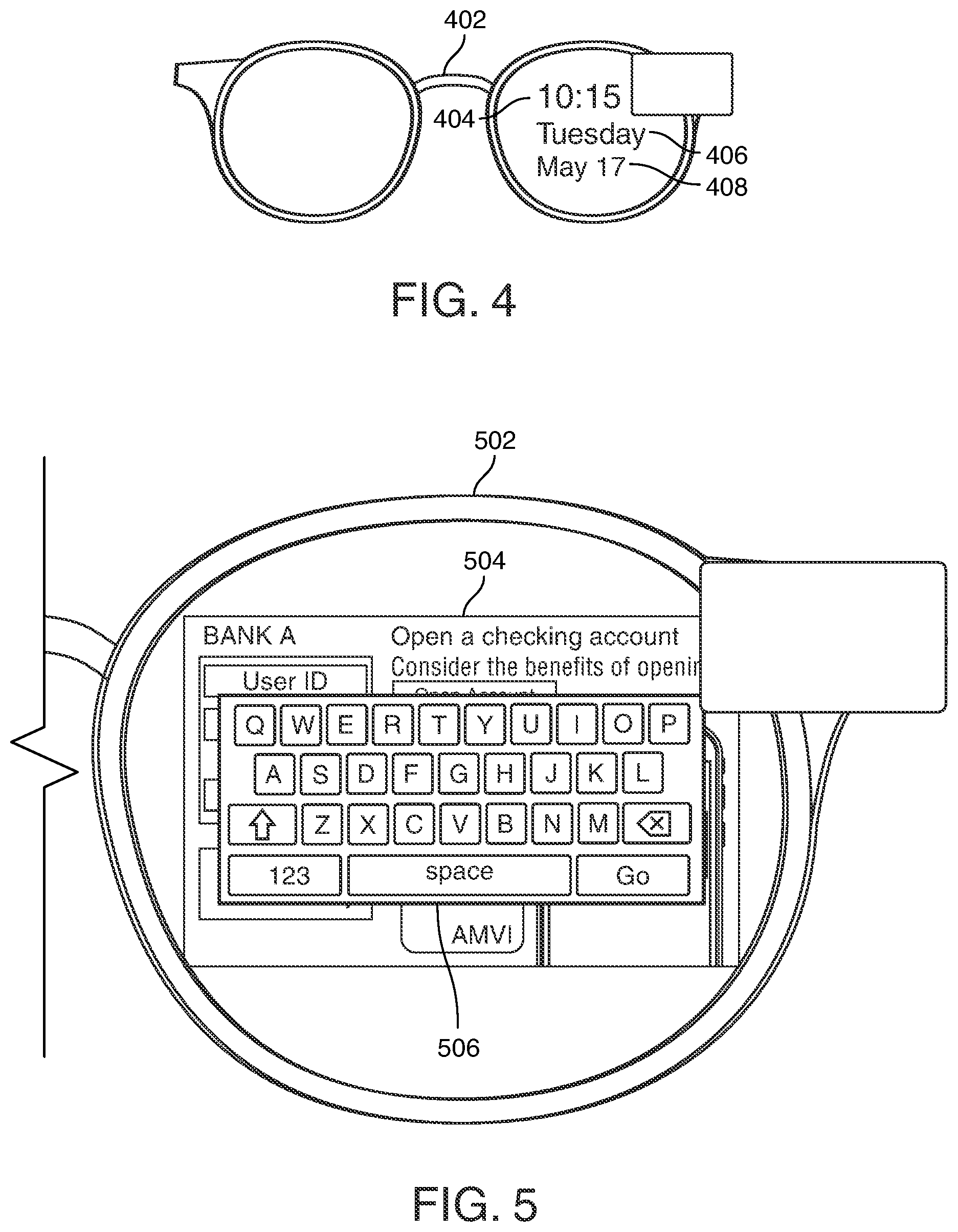 Patent US12353588 Figure 4 – Session transfer between pre-registered smart glasses and computer for maintaining a confidential data view