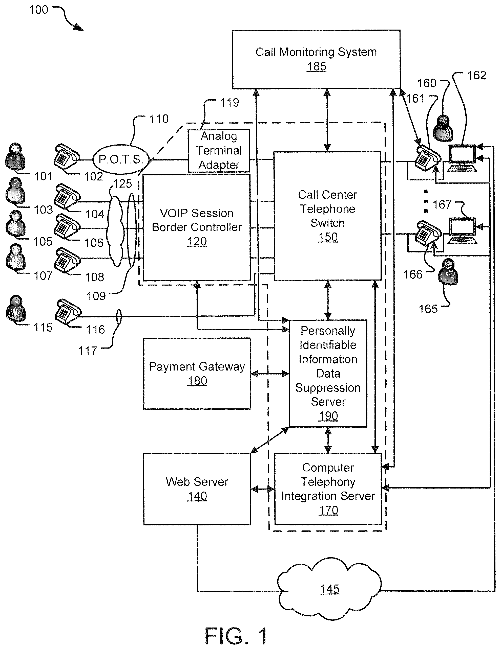 Patent US12353589 — Method and apparatus for protecting sensitive data — Figure 1