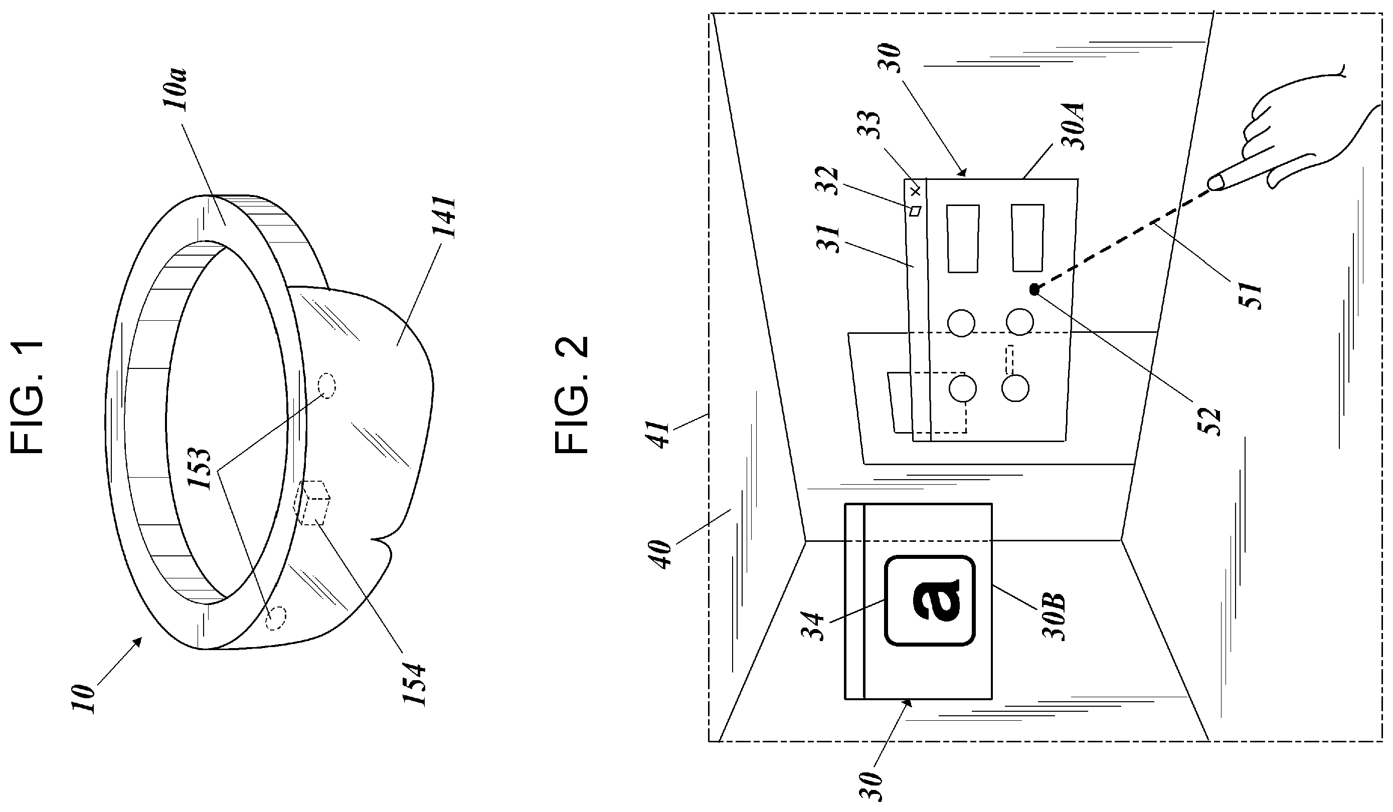 Patent US12353614 — Wearable terminal apparatus, program, display method, and virtual image distribution system — Figure 1