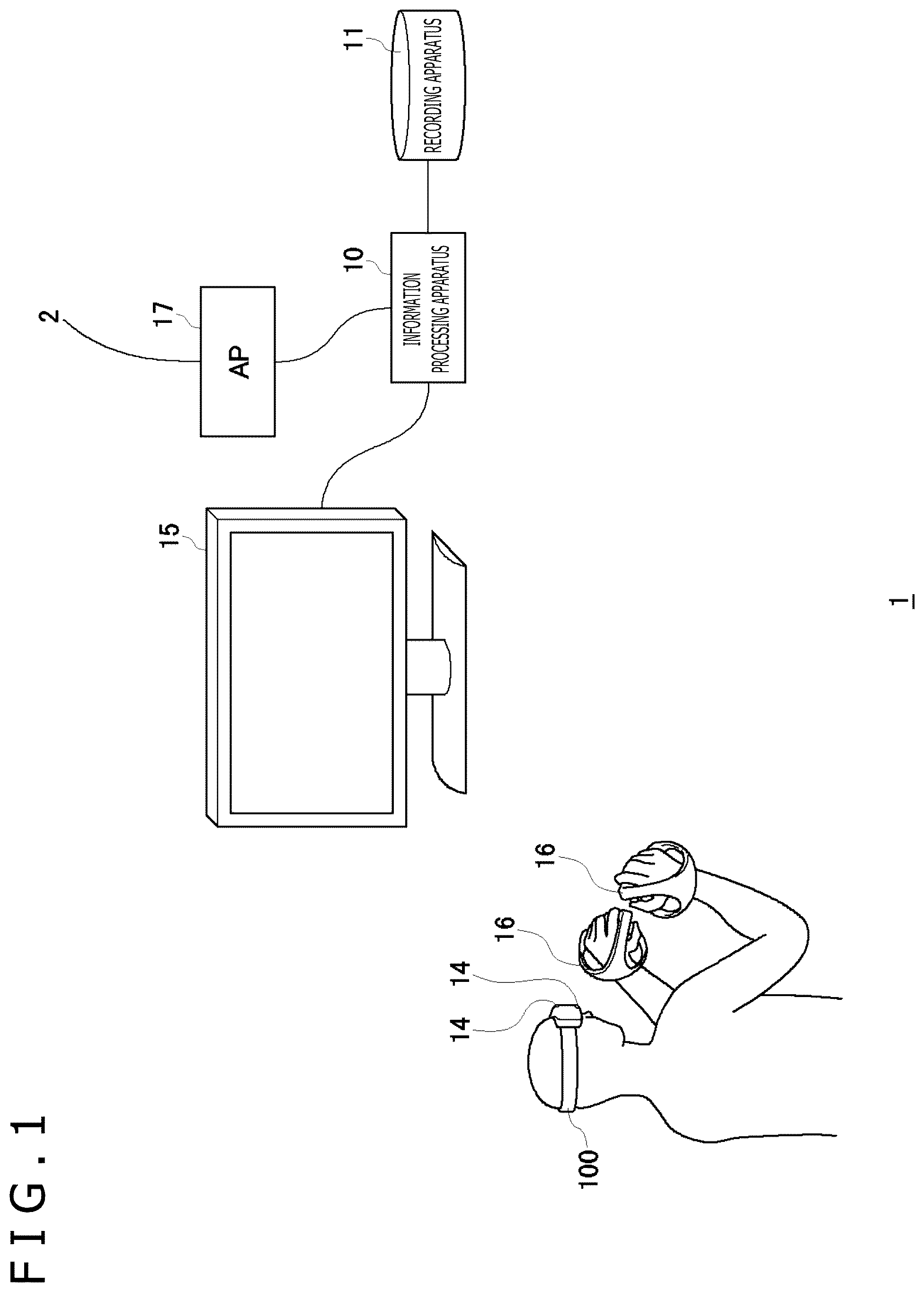 Patent US12353648 — Information processing apparatus and device position estimation method — Figure 1