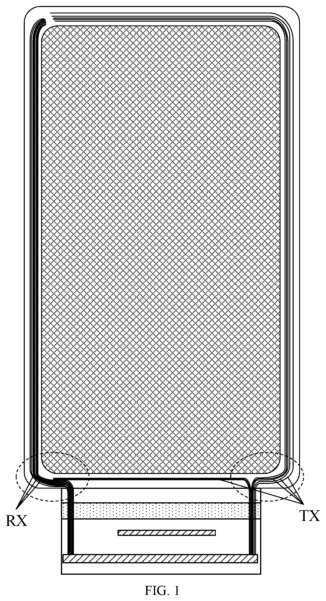 Patent US12353654 — Touch display panel and display device — Figure 1