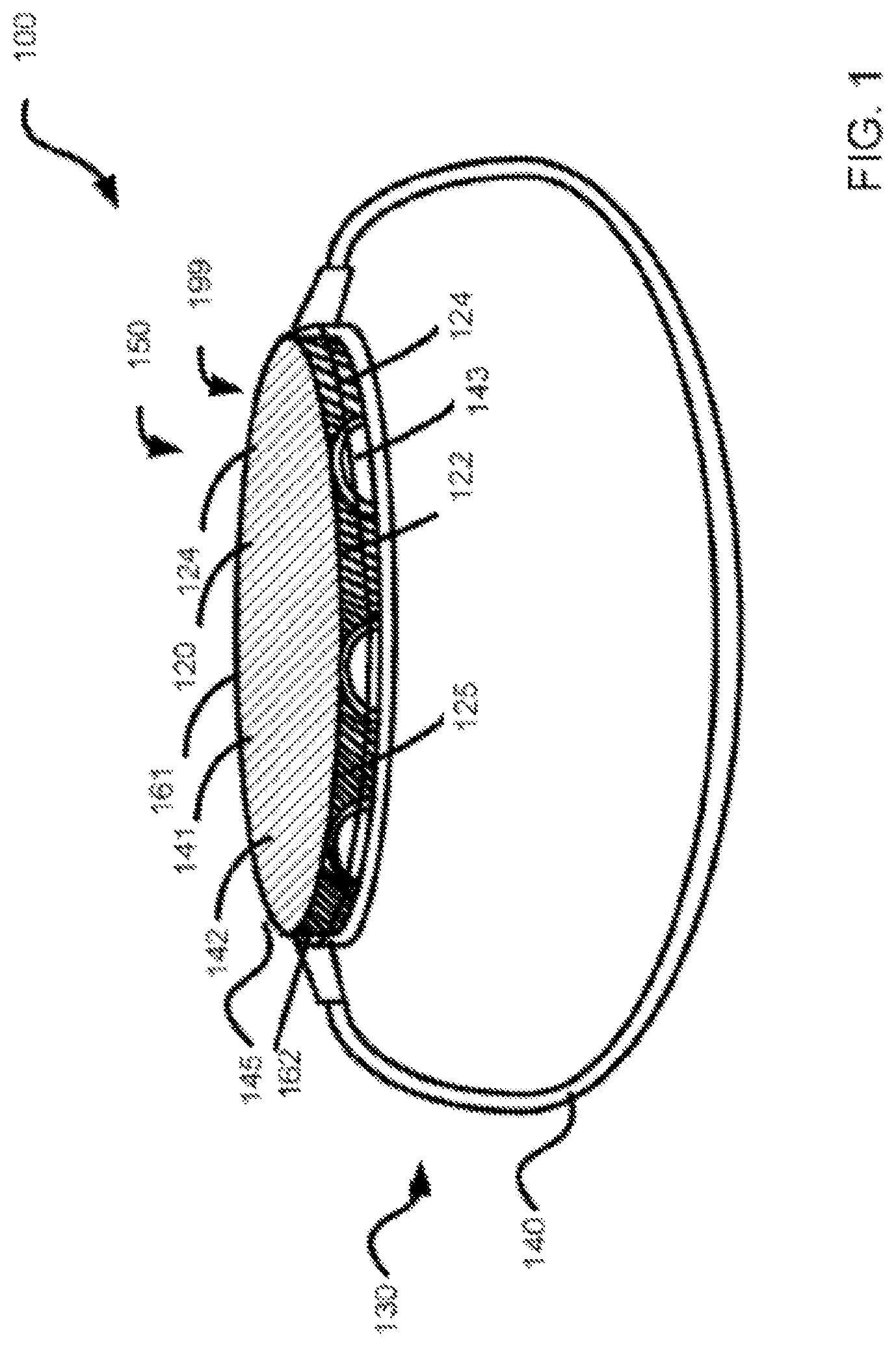 Patent US12353666 — Bezel enabled touchable OLED display for wearables — Figure 1