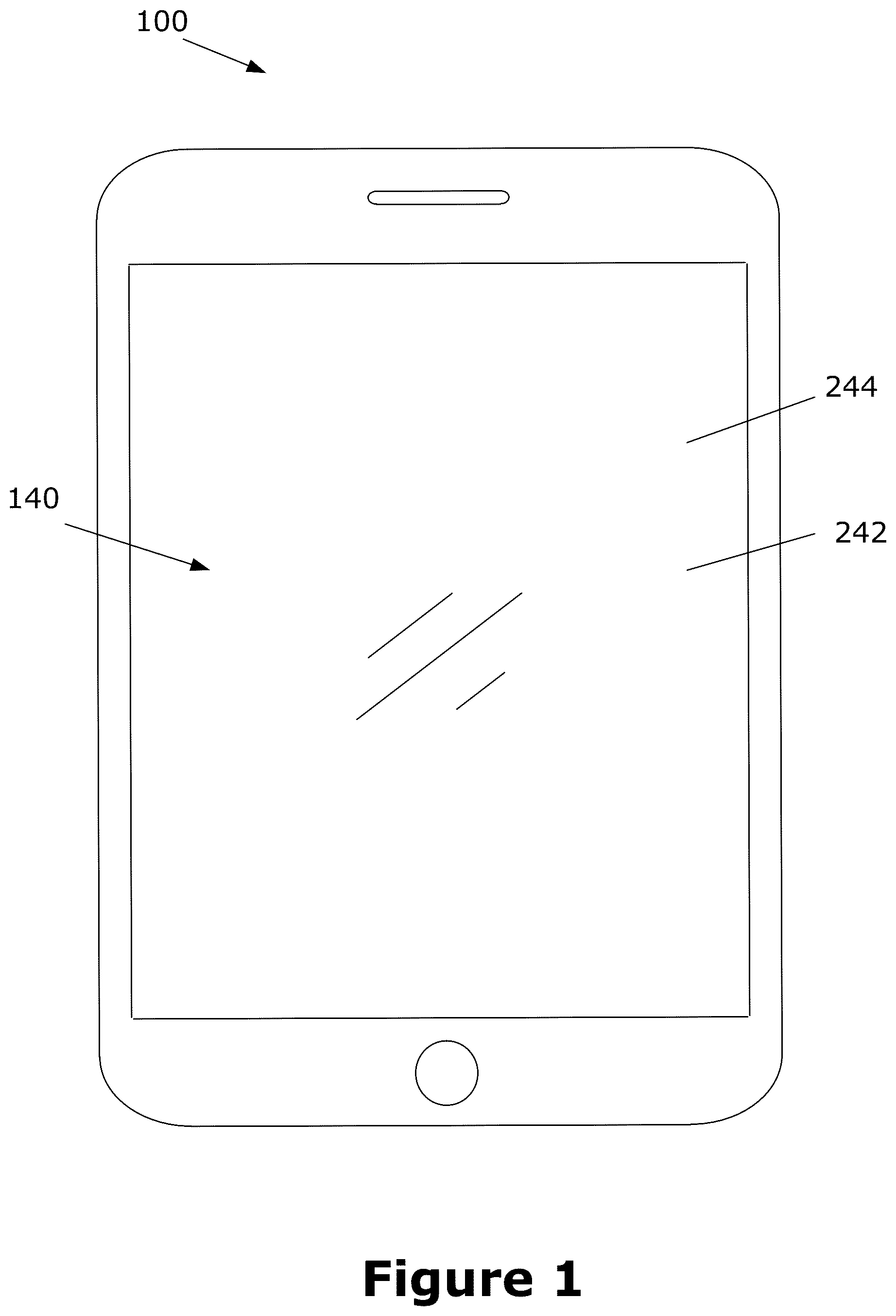 Patent US12353671 Figure 1 – Virtual mouse for electronic touchscreen display