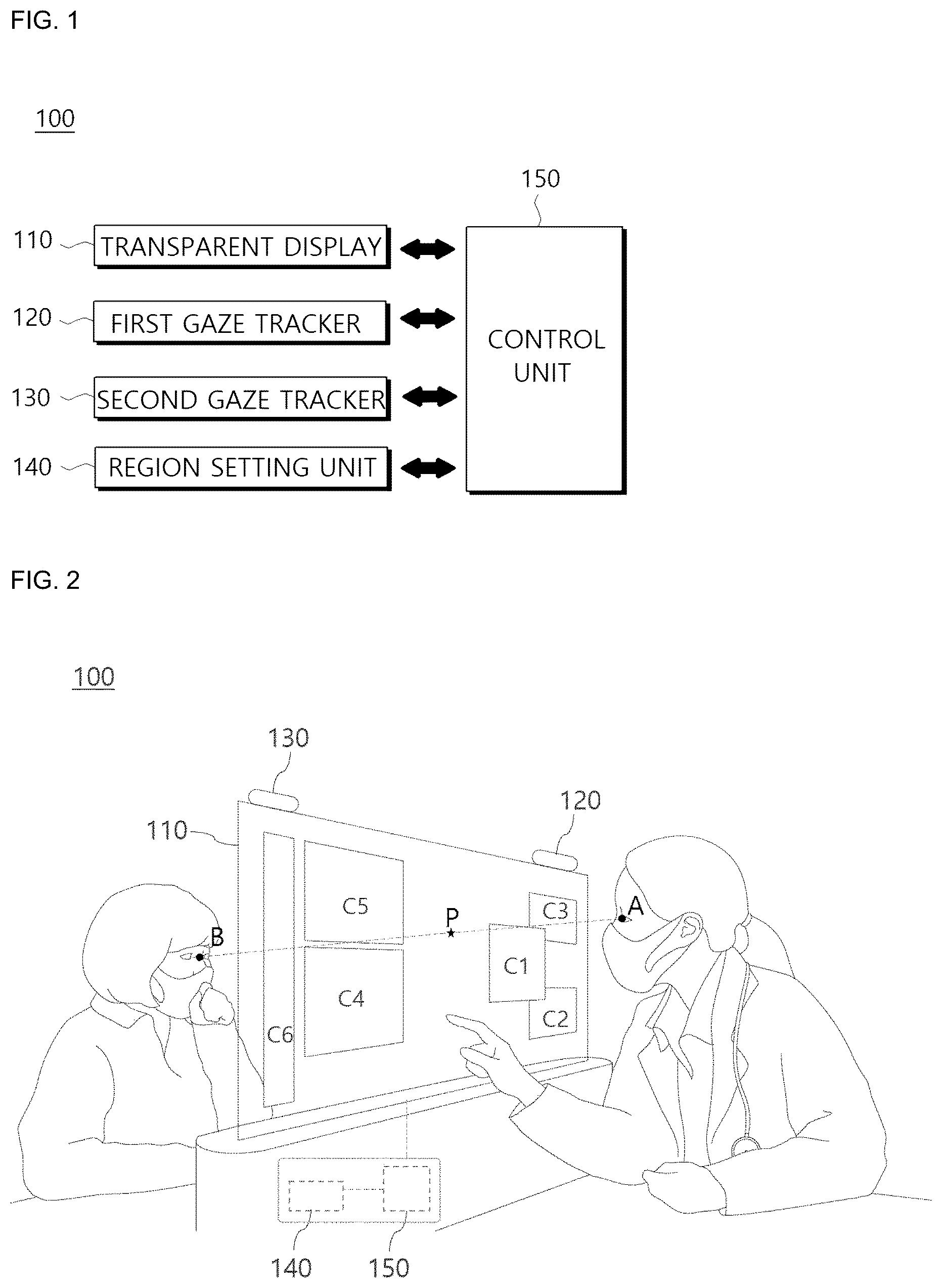 Patent US12353693 — Medical treatment system using transparent display module — Figure 1