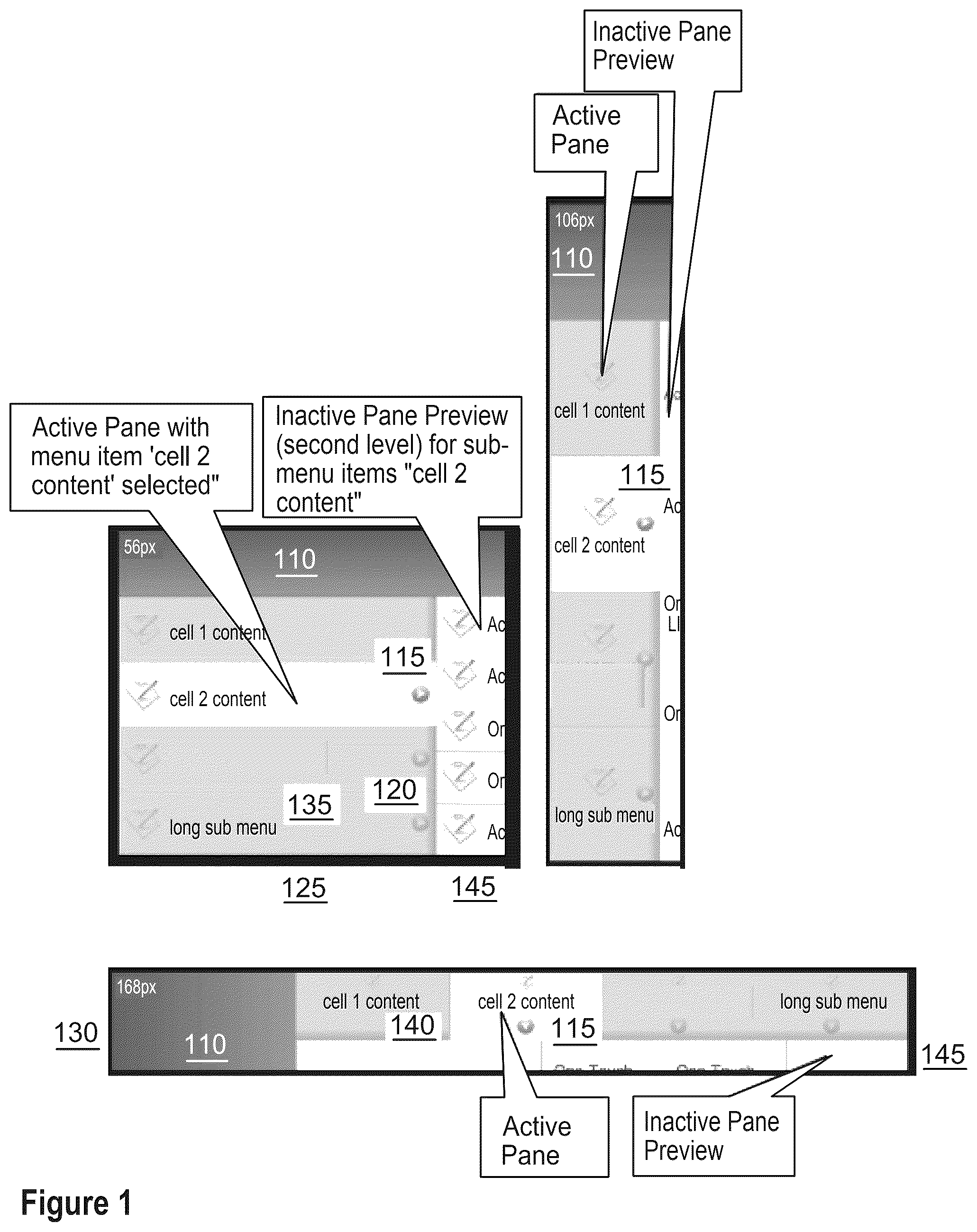 Patent US12353696 — Apparatuses, methods and systems for hierarchical multidimensional information interfaces — Figure 1