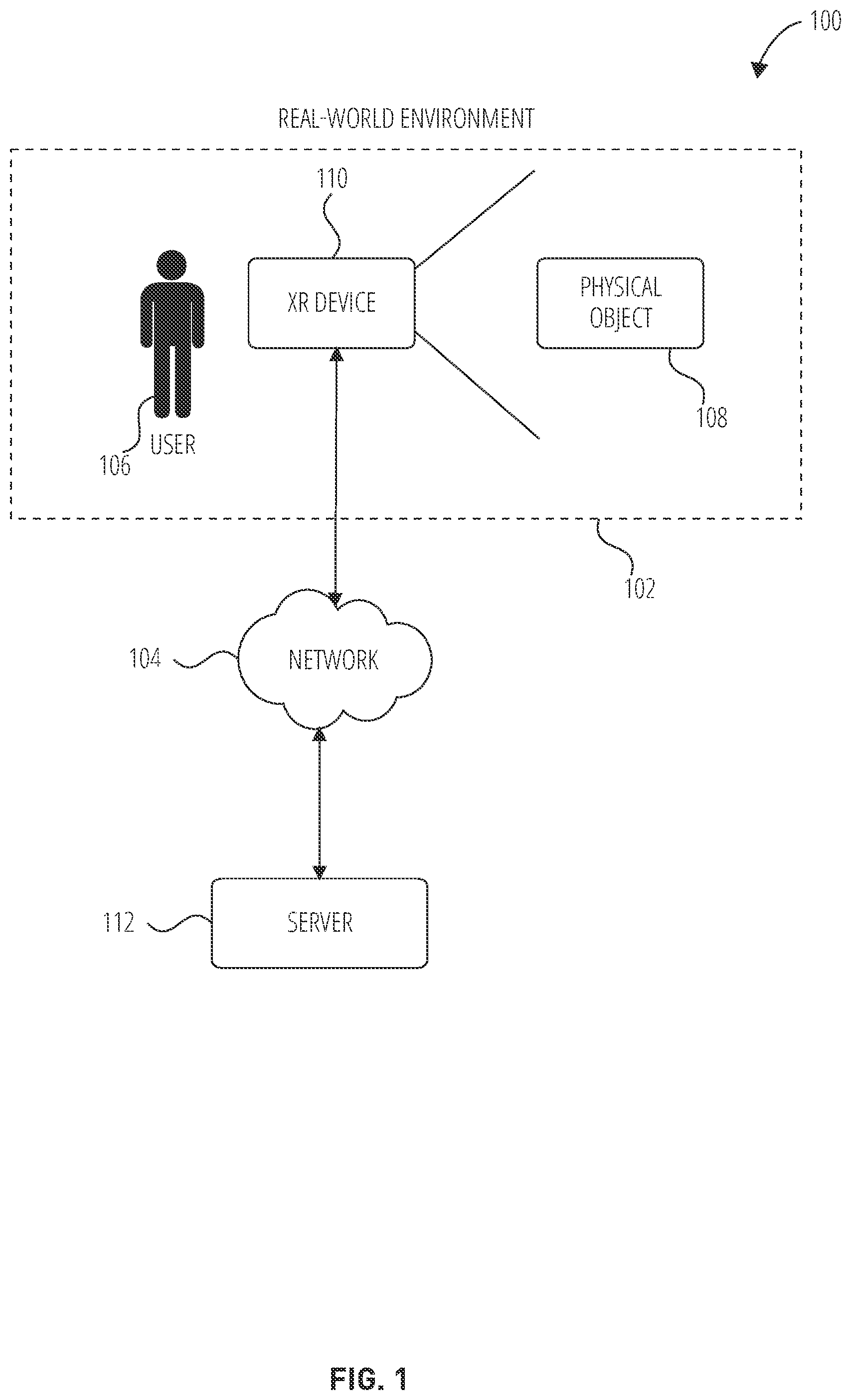 Patent US12353783 — Time synchronization for shared extended reality experiences — Figure 1