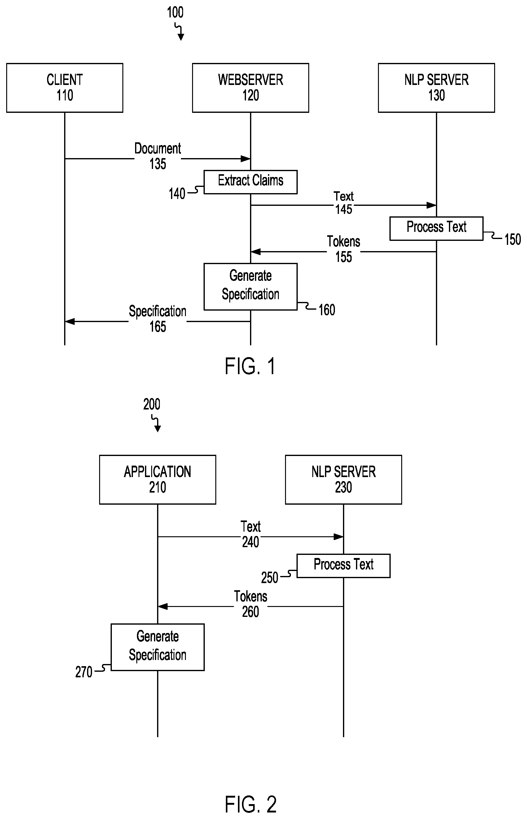 Patent US12353829 — Dynamically generating documents using natural language processing and dynamic user interface — Figure 1