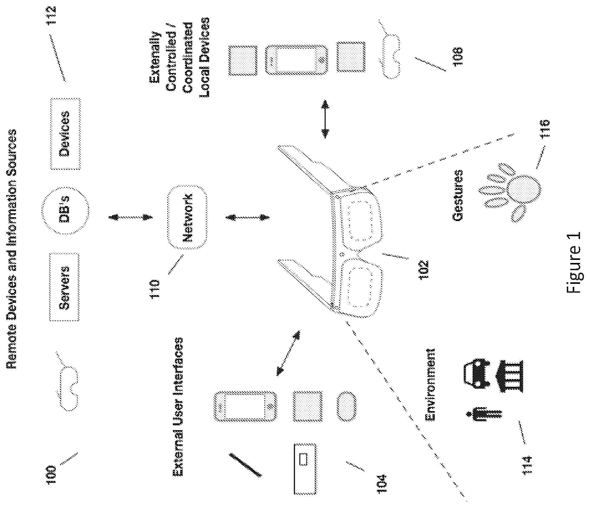 Patent US12353841 — Language translation with head-worn computing — Figure 1