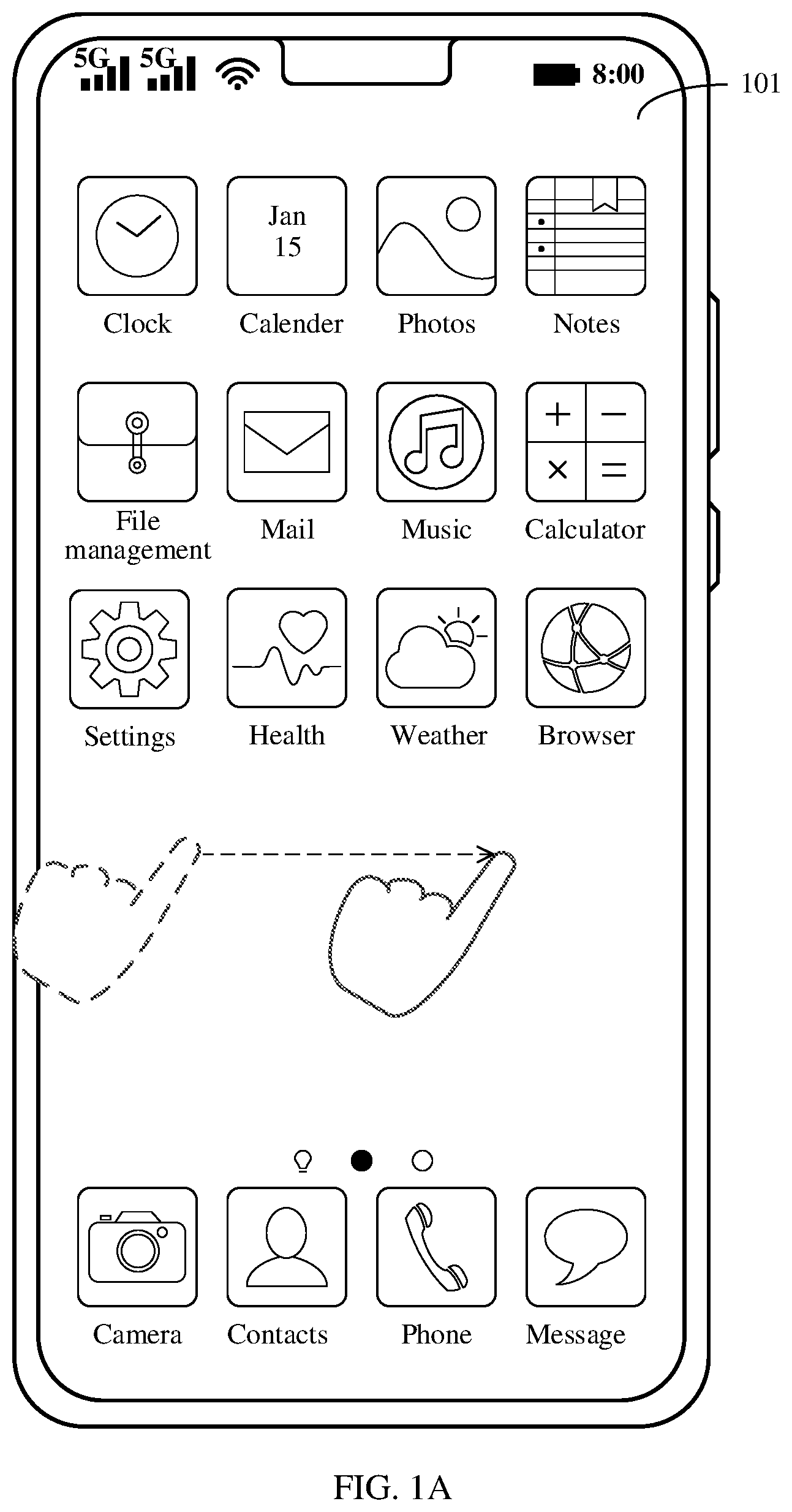 Patent US12353896 — Card information display method and electronic device — Figure 1