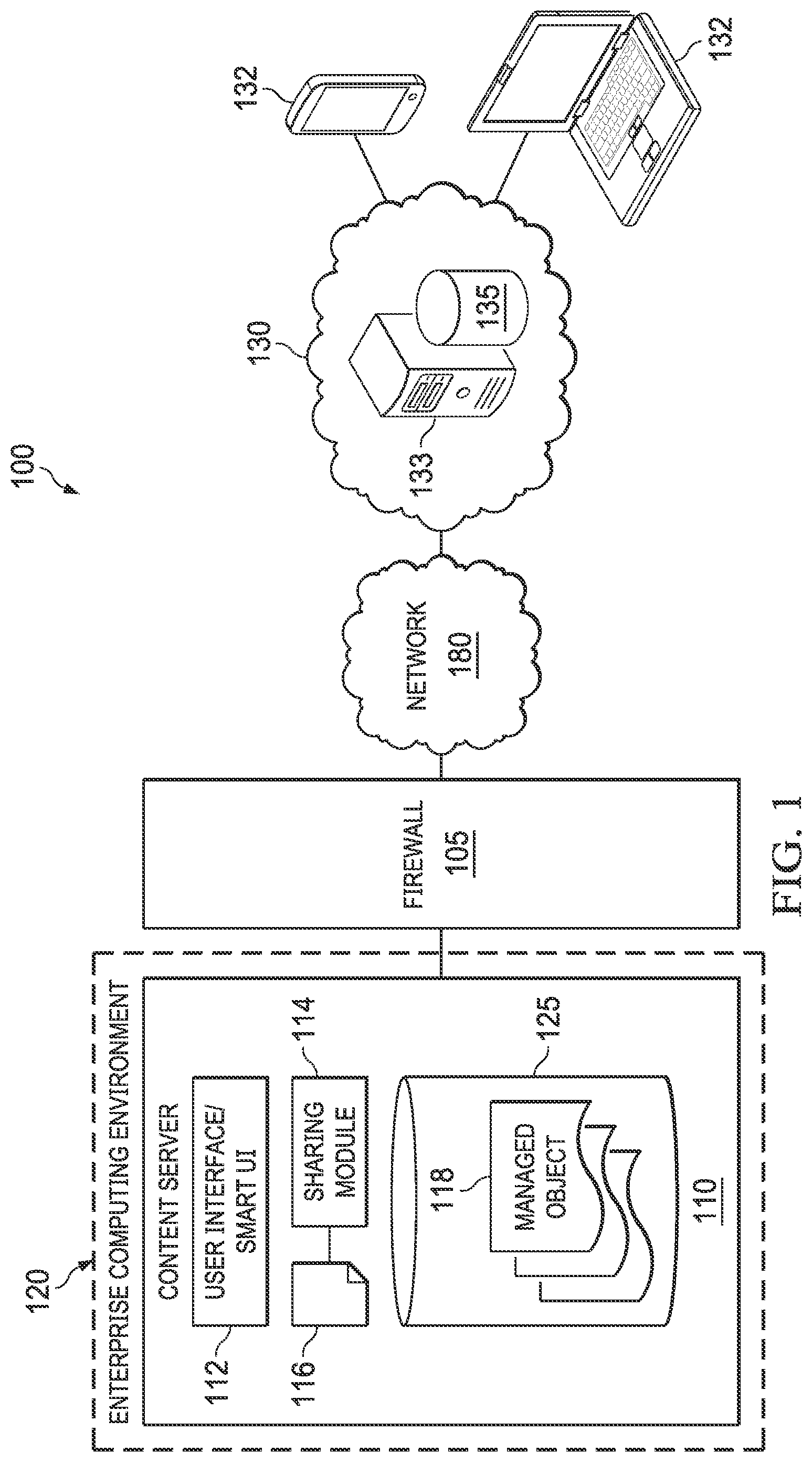 Patent US12353905 — Systems and methods for data collection using workflow forms — Figure 1