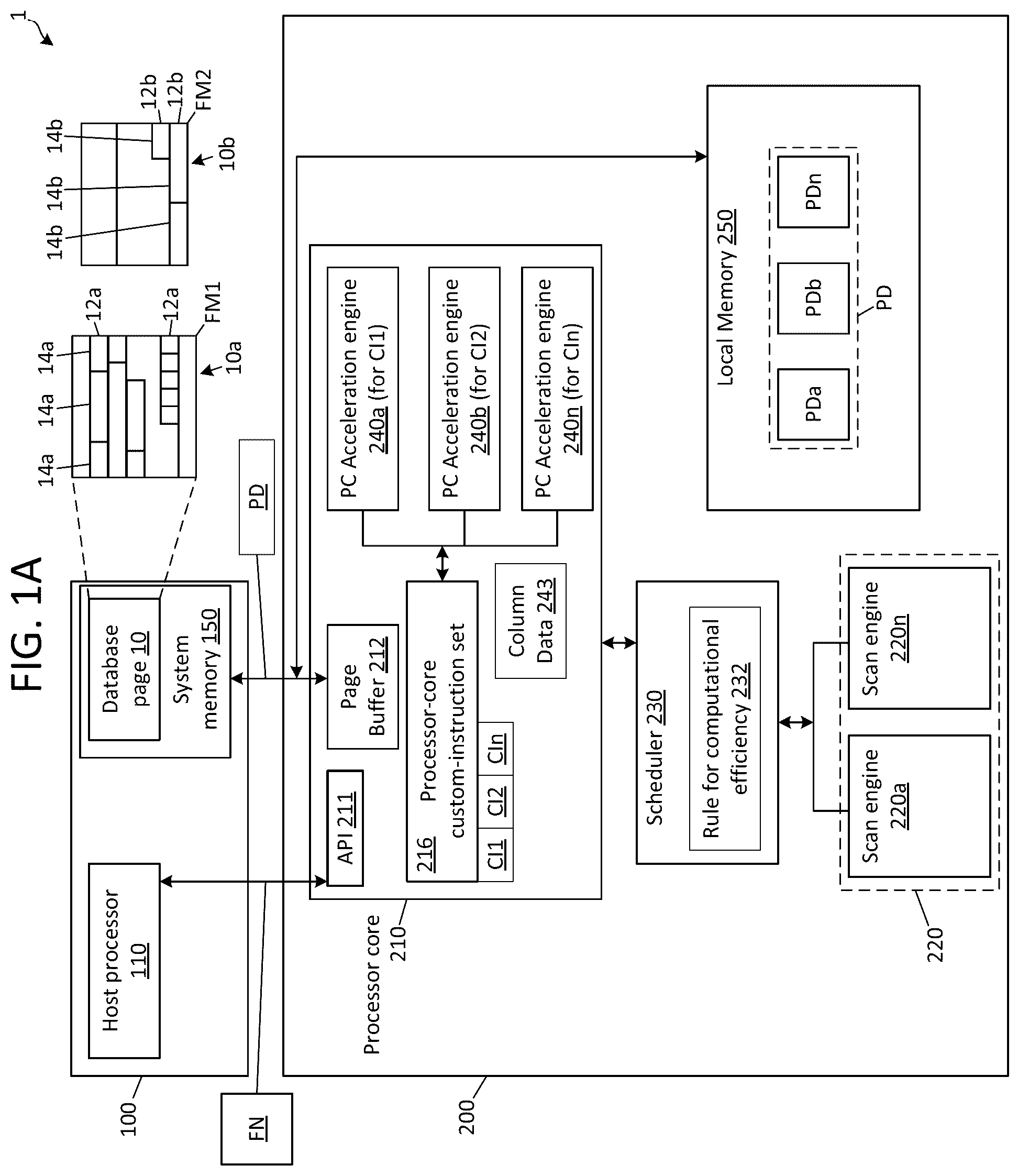 Patent US12353916 — Systems and methods for processing functions in computational storage — Figure 1