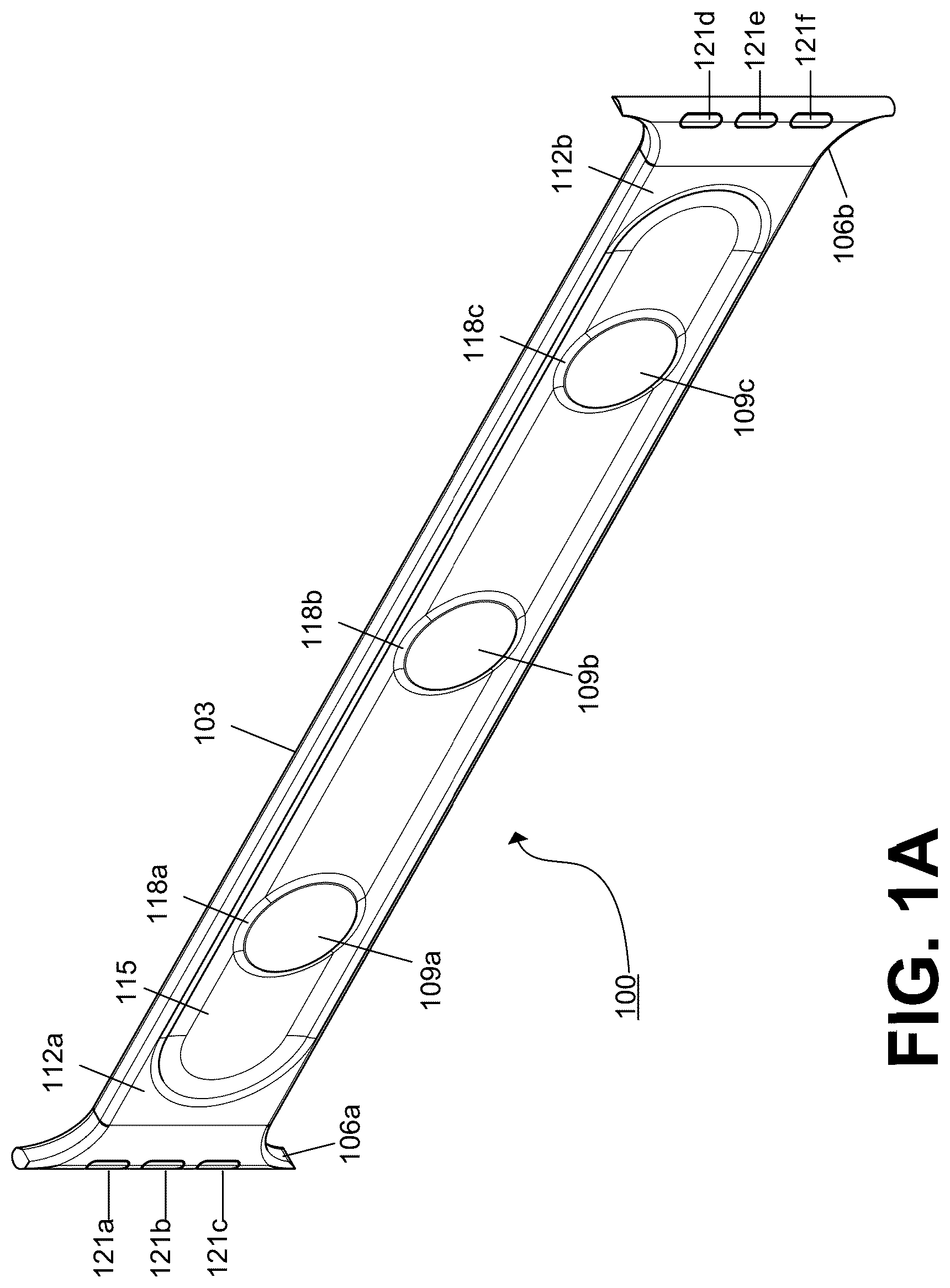 Patent US12353938 — RFID-enabled watch band — Figure 1