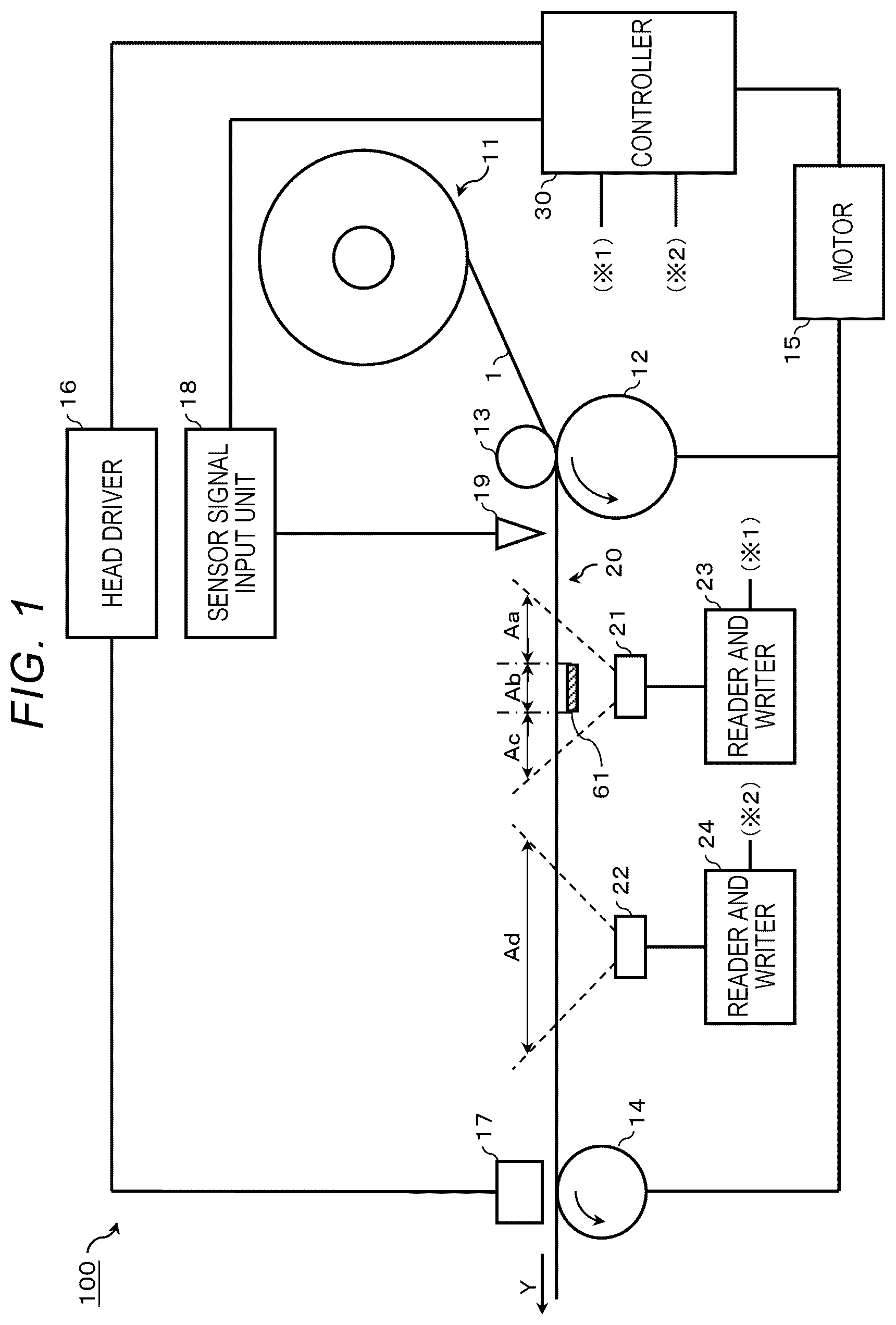 Patent US12353942 — RFID tag communication device — Figure 1