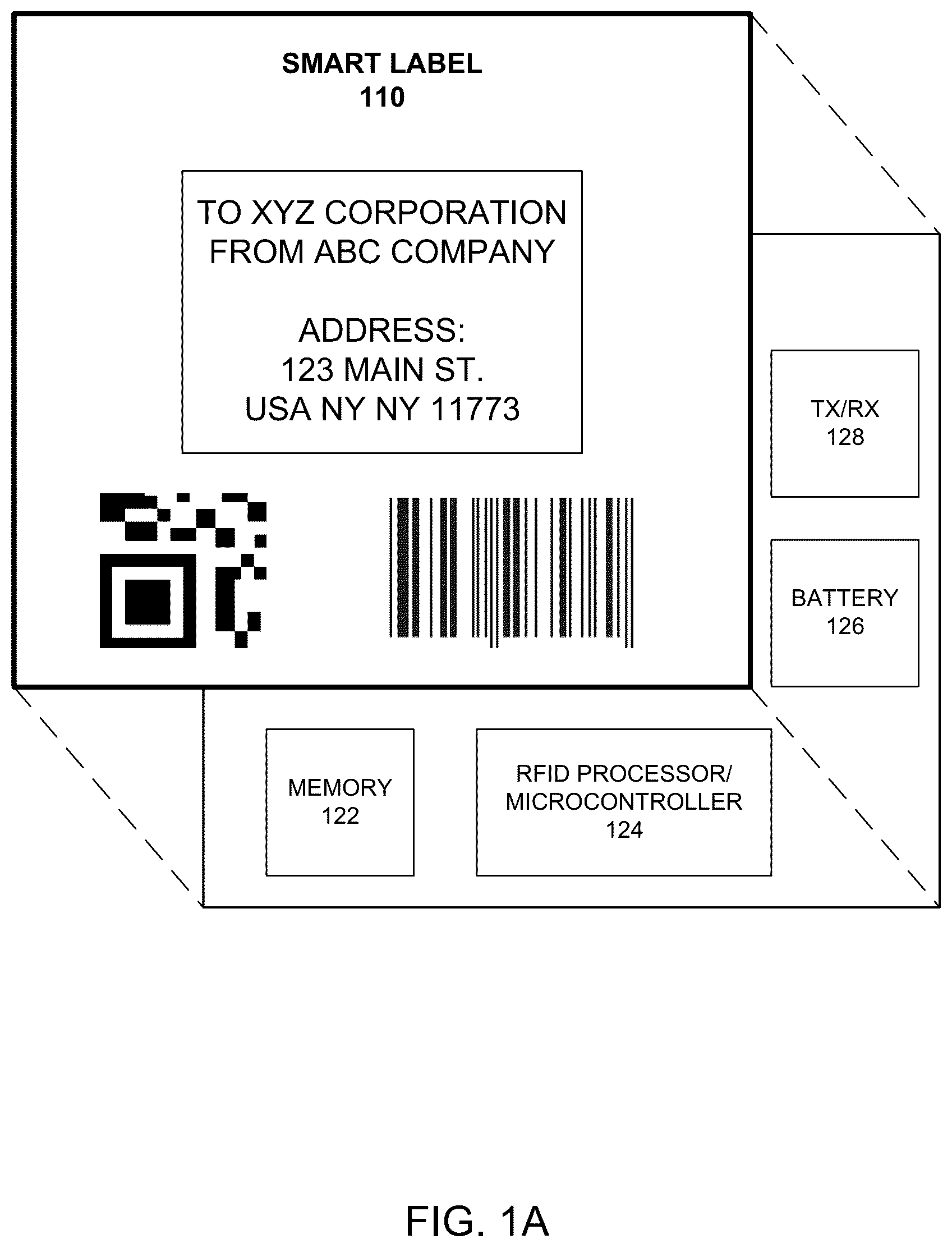 Patent US12353943 — Activating a smart label during encoding procedure — Figure 1
