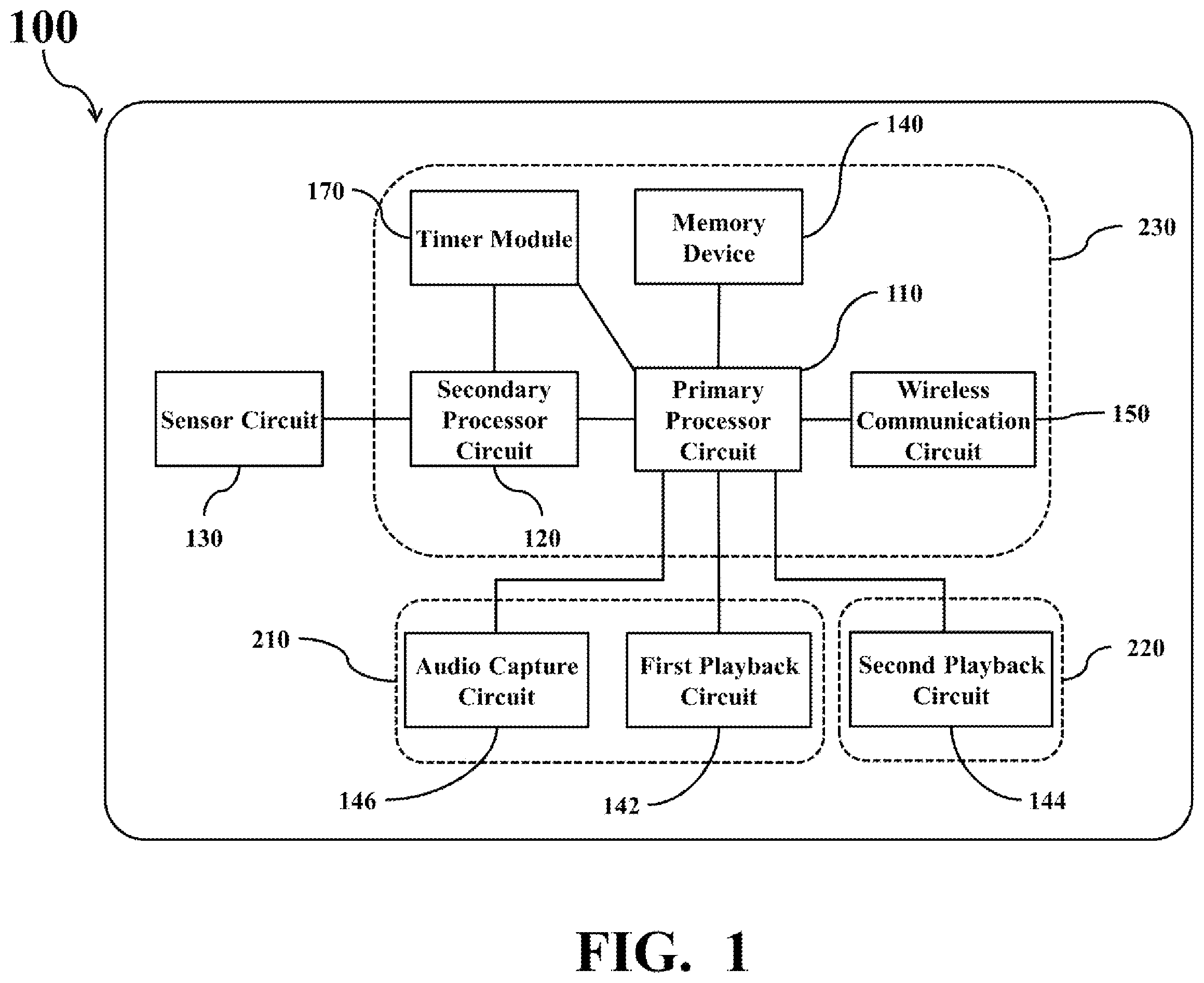 Patent US12356134 — Headset and control method with usage status detection — Figure 1