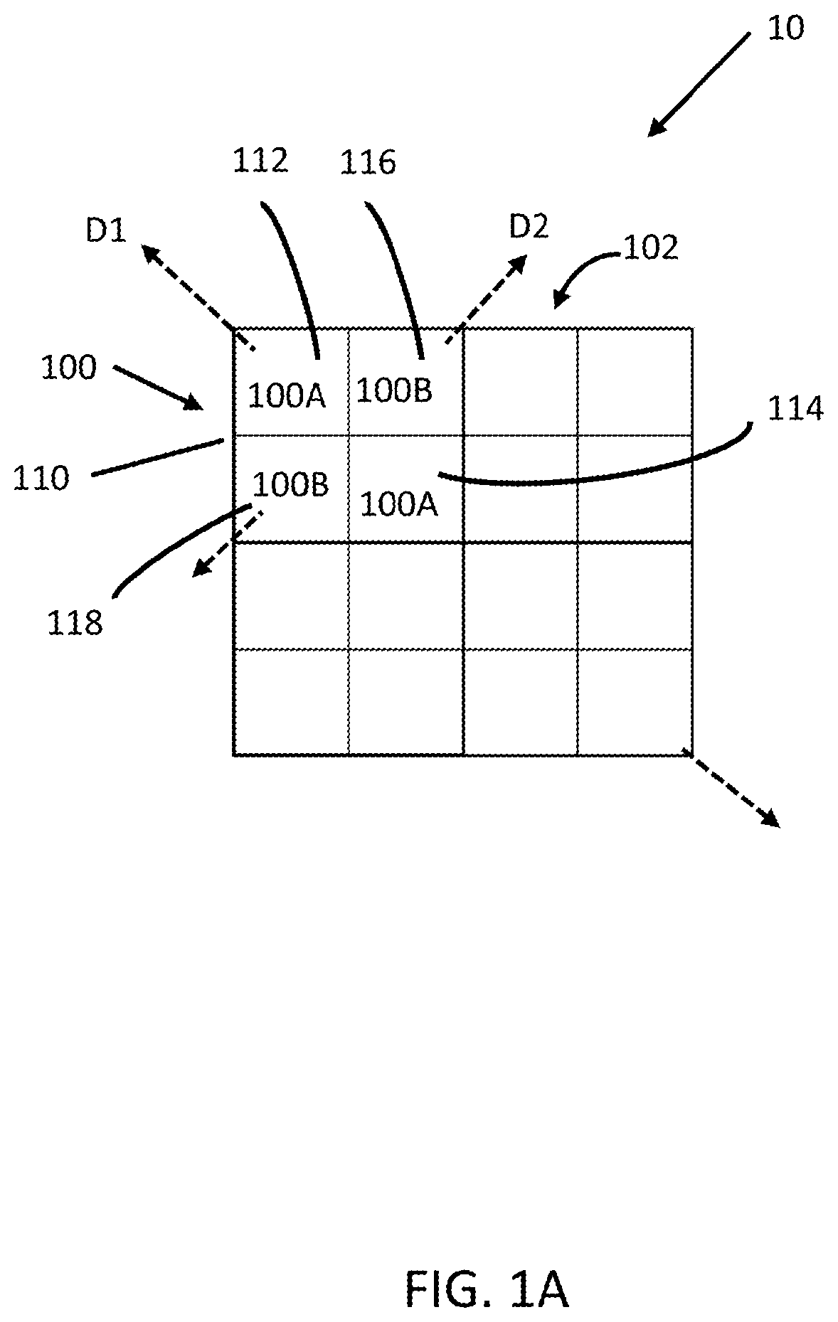 Patent US12356744 — Color filter array apparatus — Figure 1