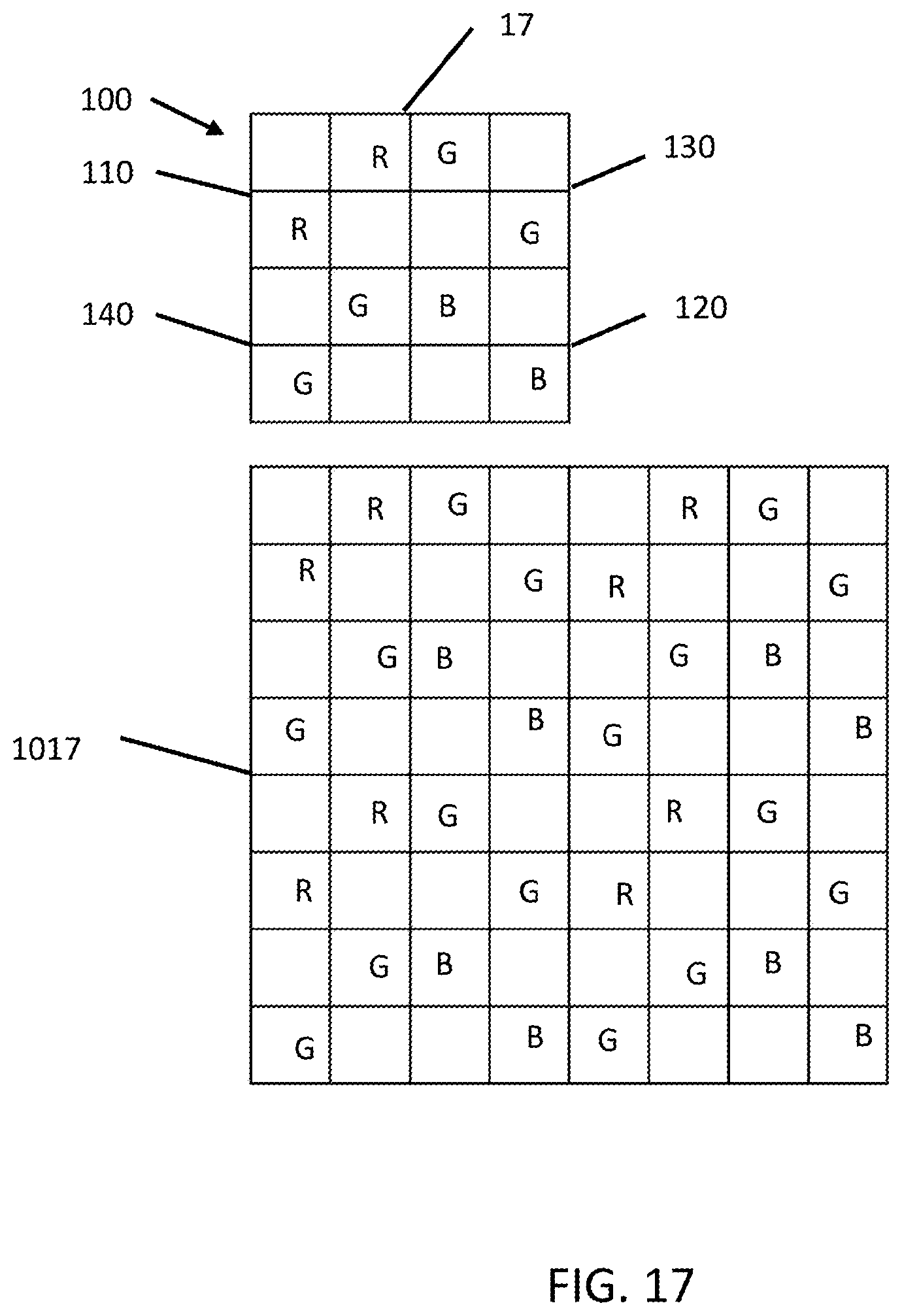 Patent US12356744 Figure 16 – Color filter array apparatus