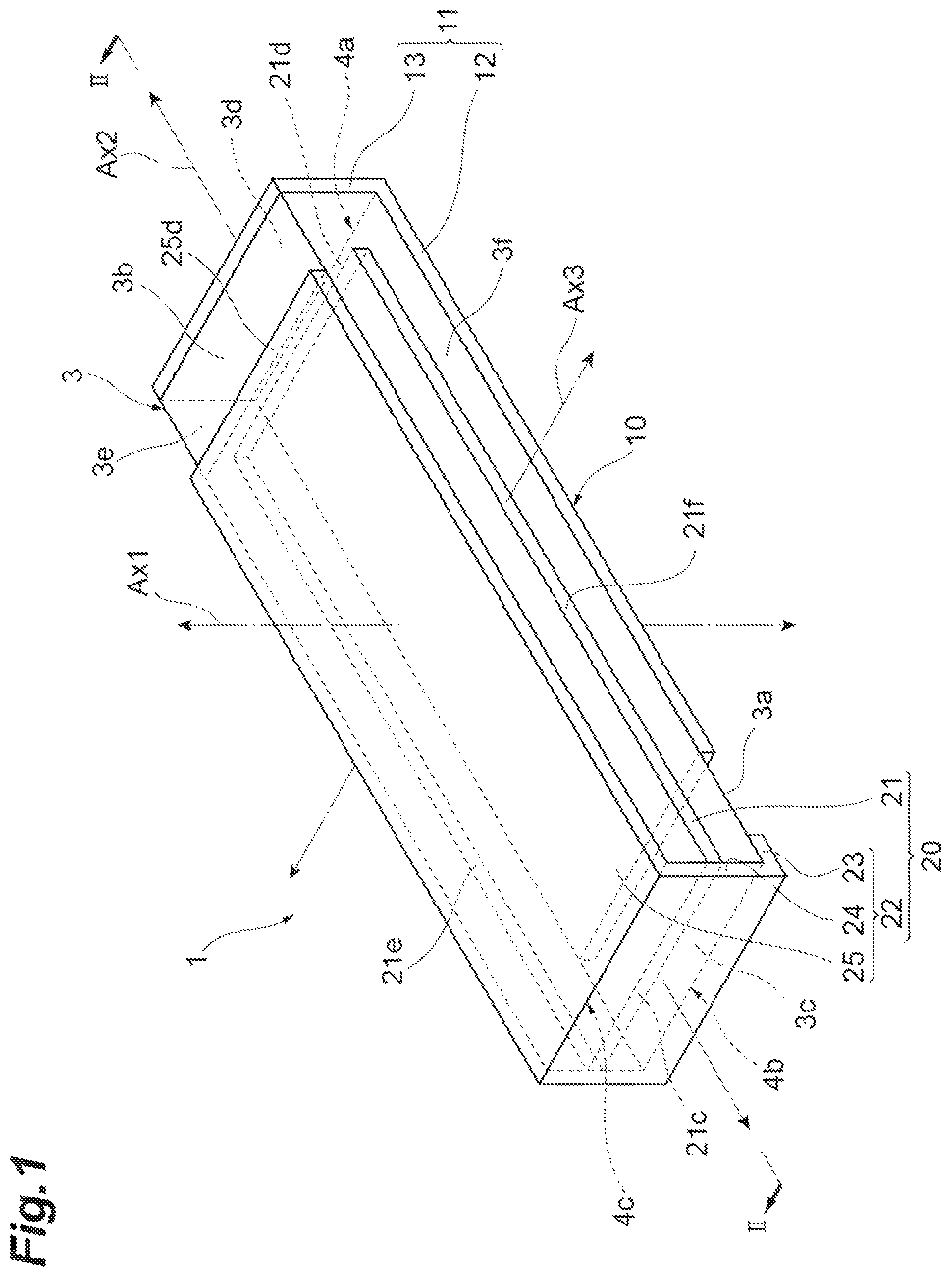 Patent US12356860 — Laminated piezoelectric element — Figure 1
