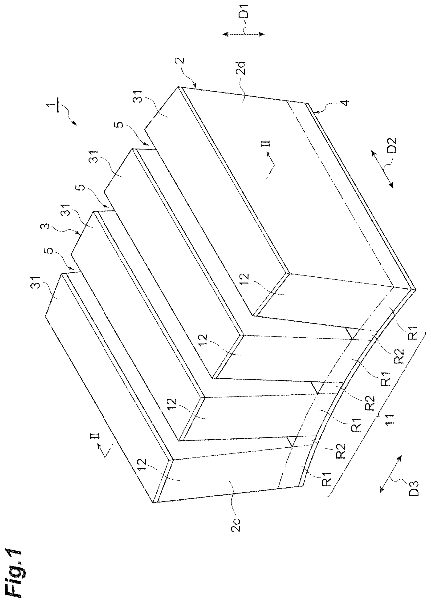 Patent US12356863 — Piezoelectric element — Figure 1