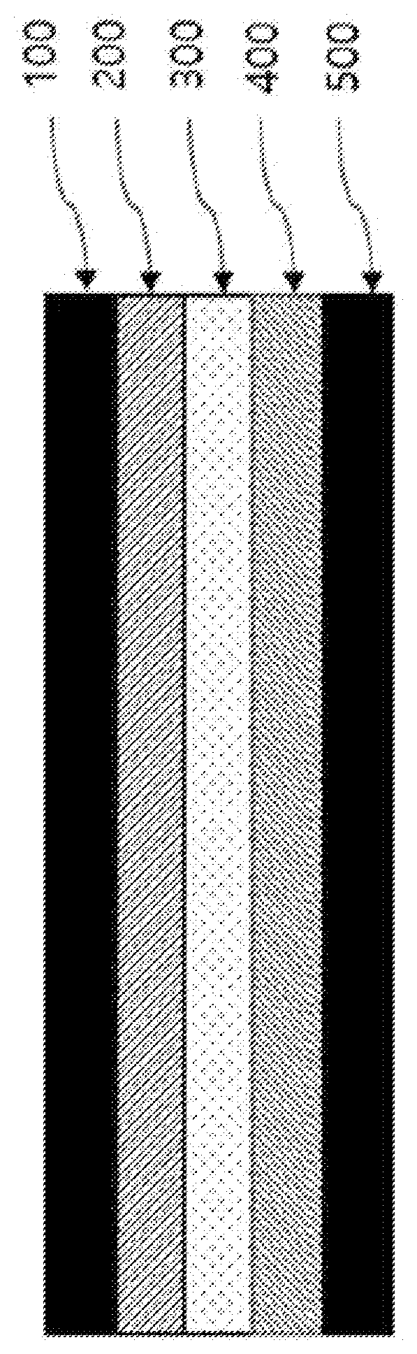 Patent US12359092 — Non-substrate adhesive tape with different adhesive properties on both sides and manufacturing method thereof — Figure 1