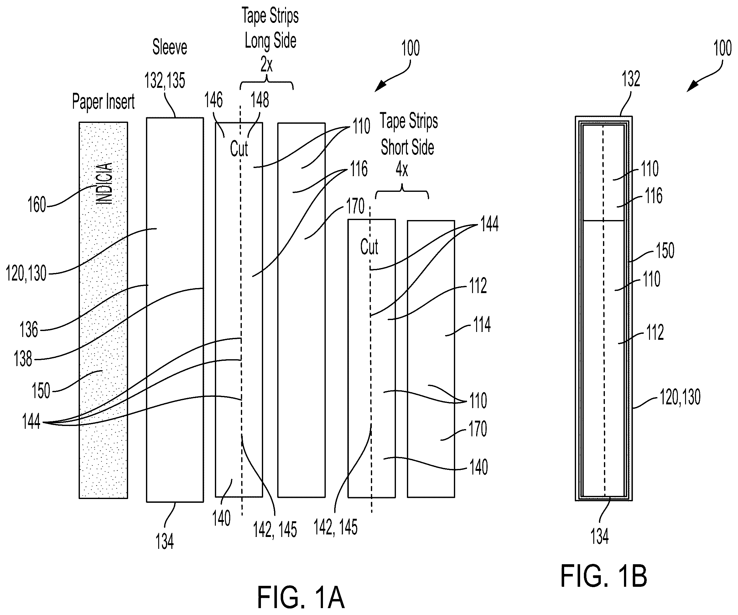 Patent US12359093 — Tape kit for sealing a package — Figure 1