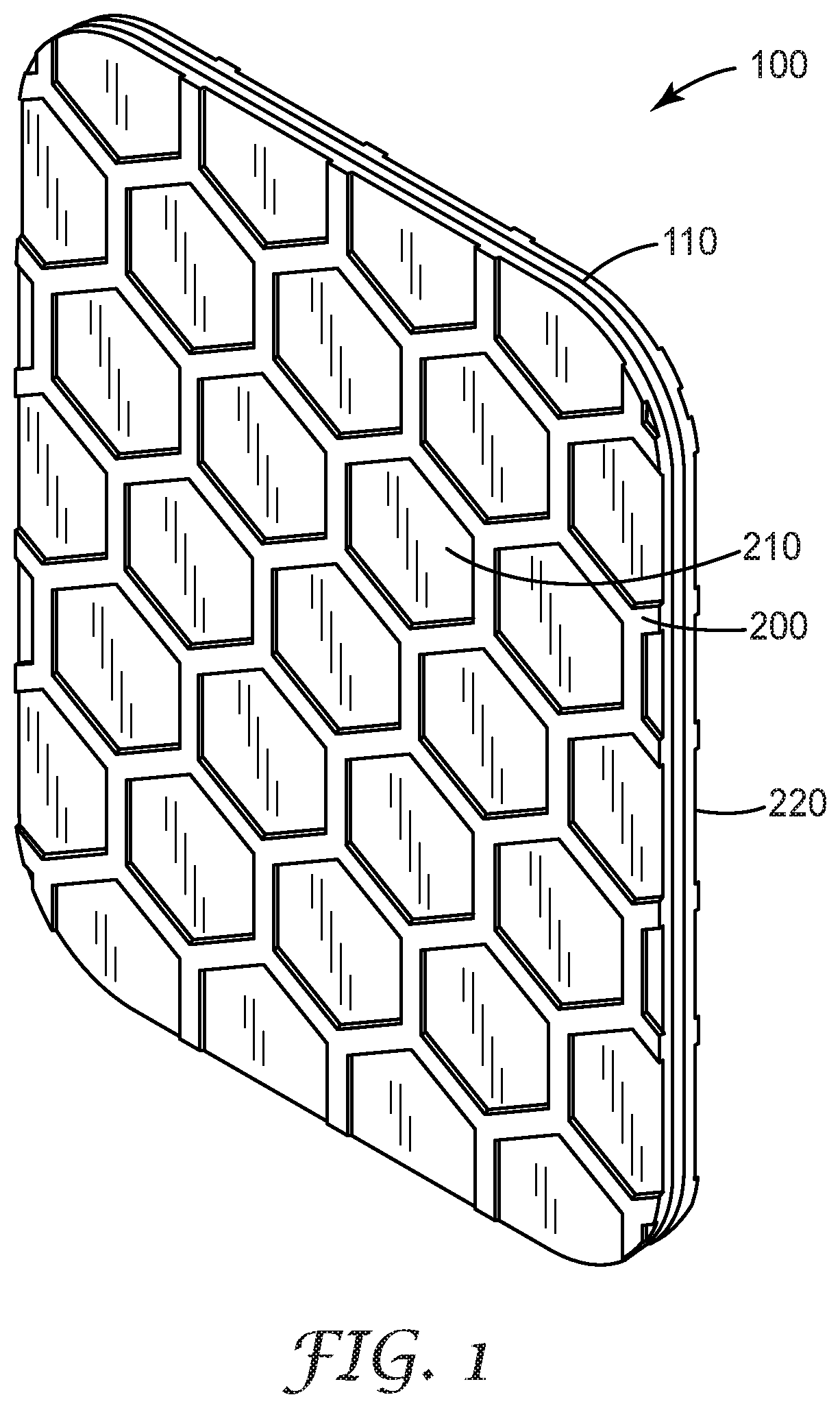Patent US12359095 — Adhesive assemblies permitting enhanced weight bearing performance with damage free removal — Figure 1
