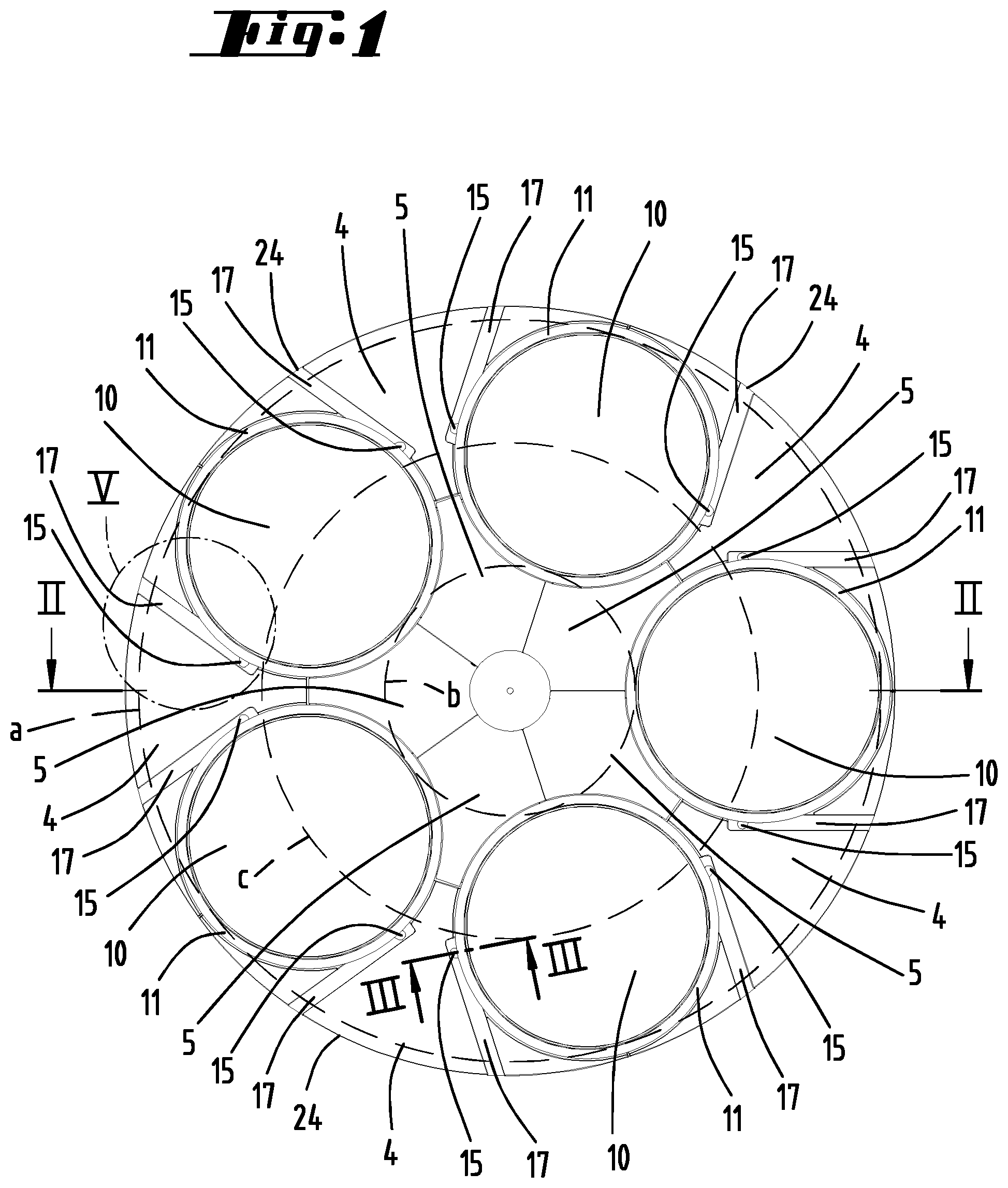 Patent US12359319 — Arrangement for measuring the surface temperature of a susceptor in a CVD reactor — Figure 1