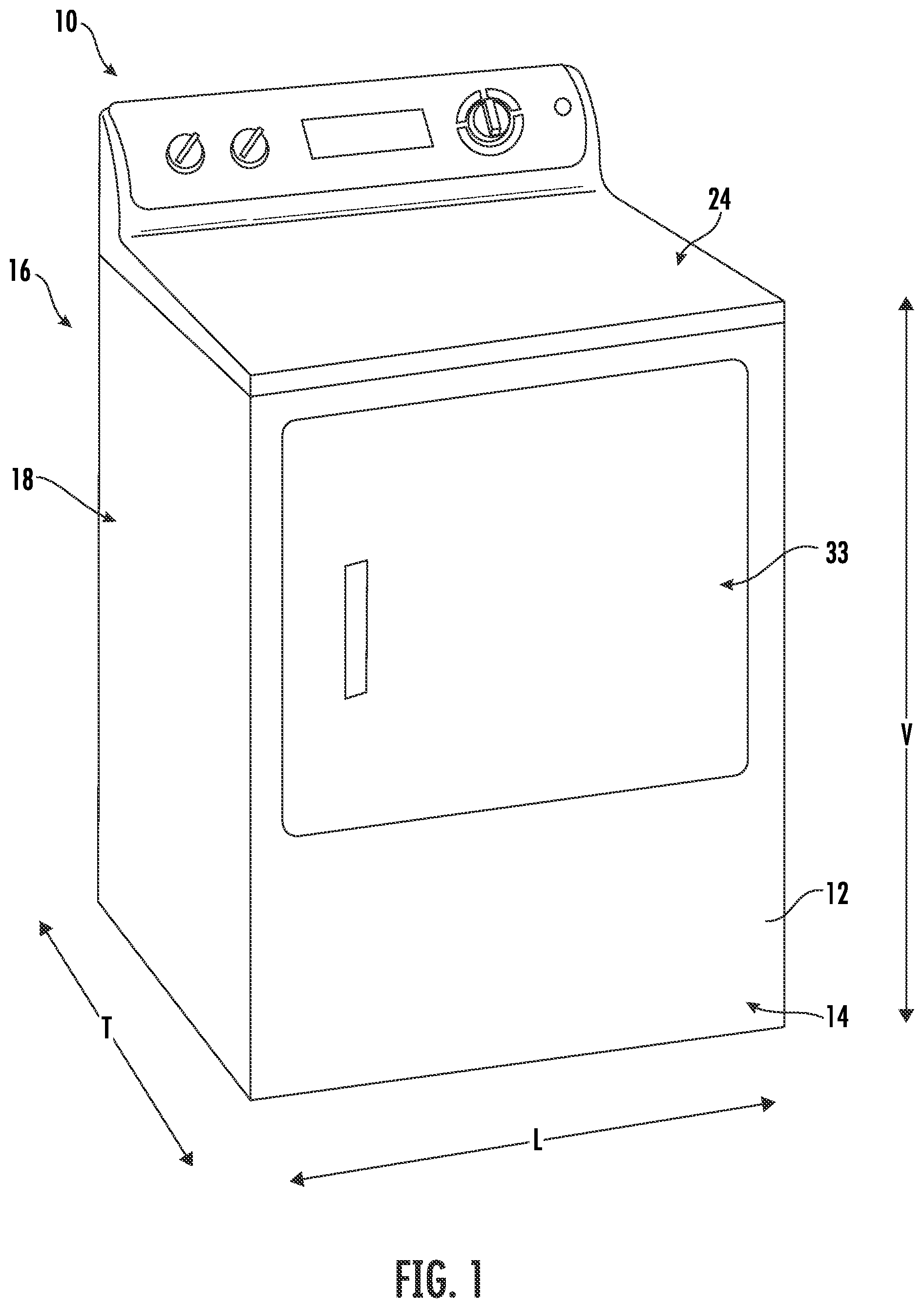 Patent US12359365 — Dryer appliance dry time estimation — Figure 1