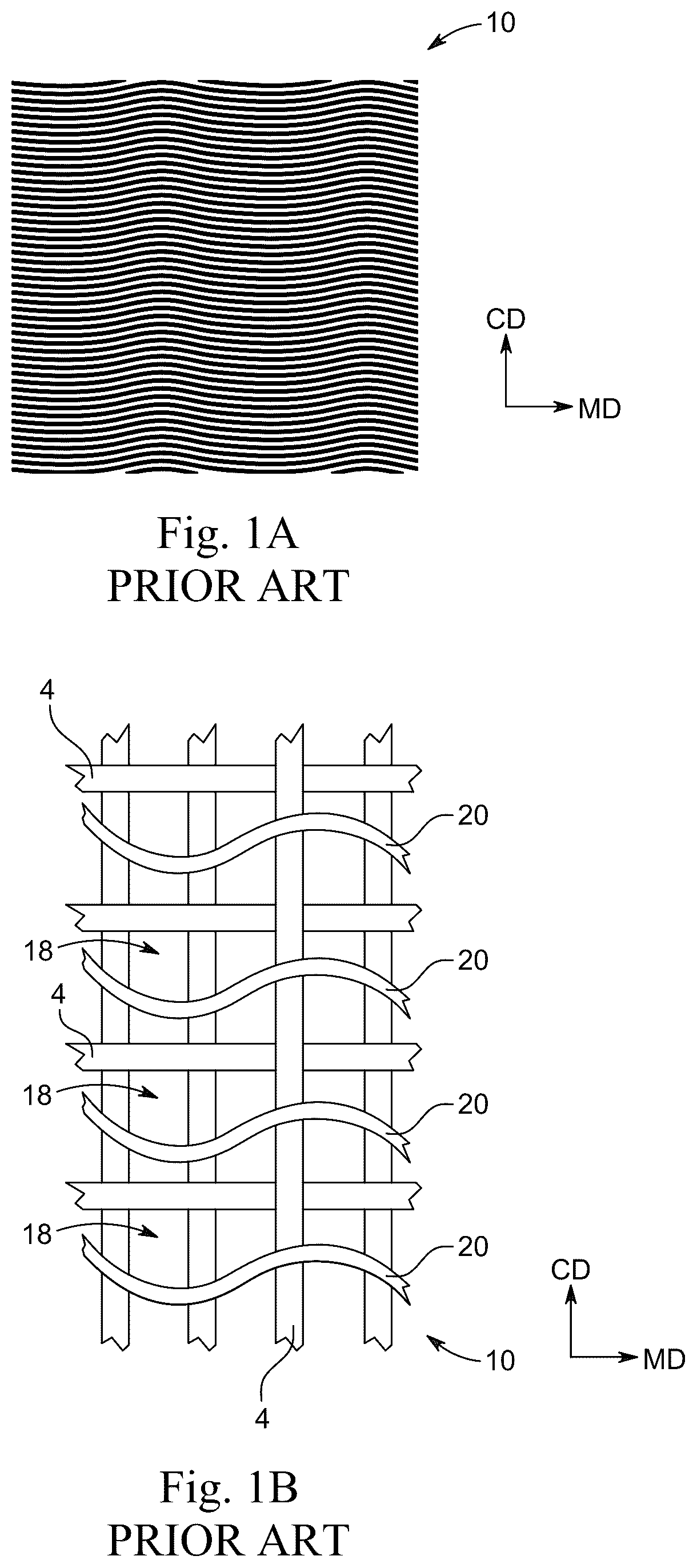 Patent US12359376 — Creped fibrous structures — Figure 1