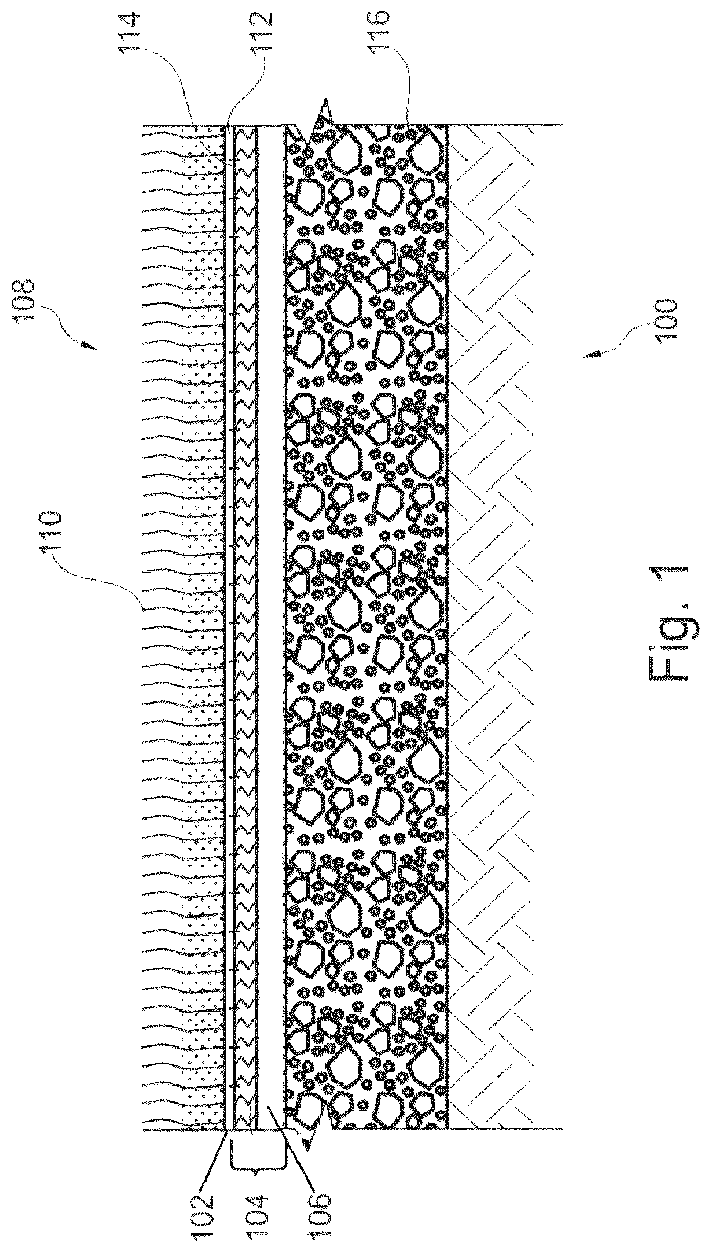 Patent US12359379 — Artificial turf system including a geogrid and an existing turf — Figure 1