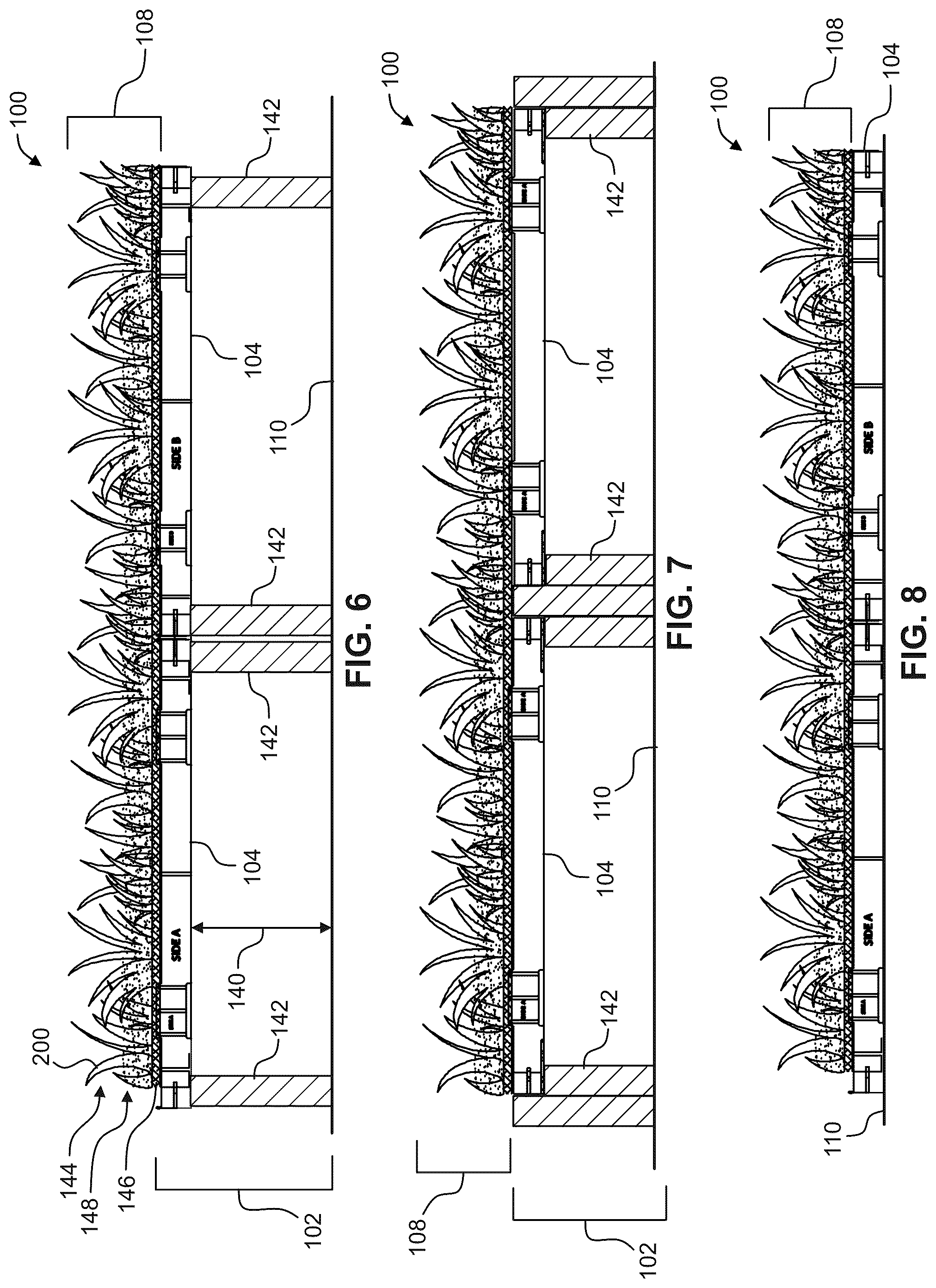 Patent US12359380 Figure 4 – Synthetic turf system