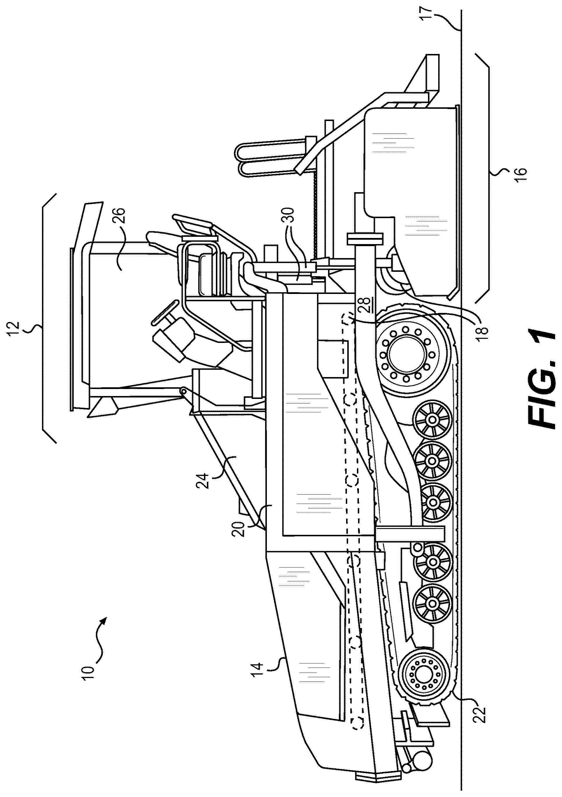 Patent US12359381 — Thermoelectric power generation on a paving machine — Figure 1
