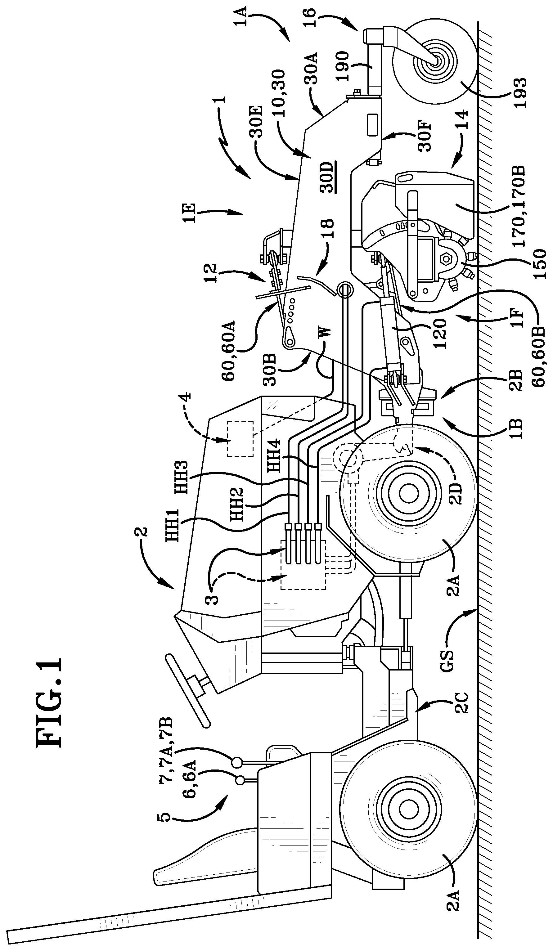 Patent US12359395 — Power rake — Figure 1