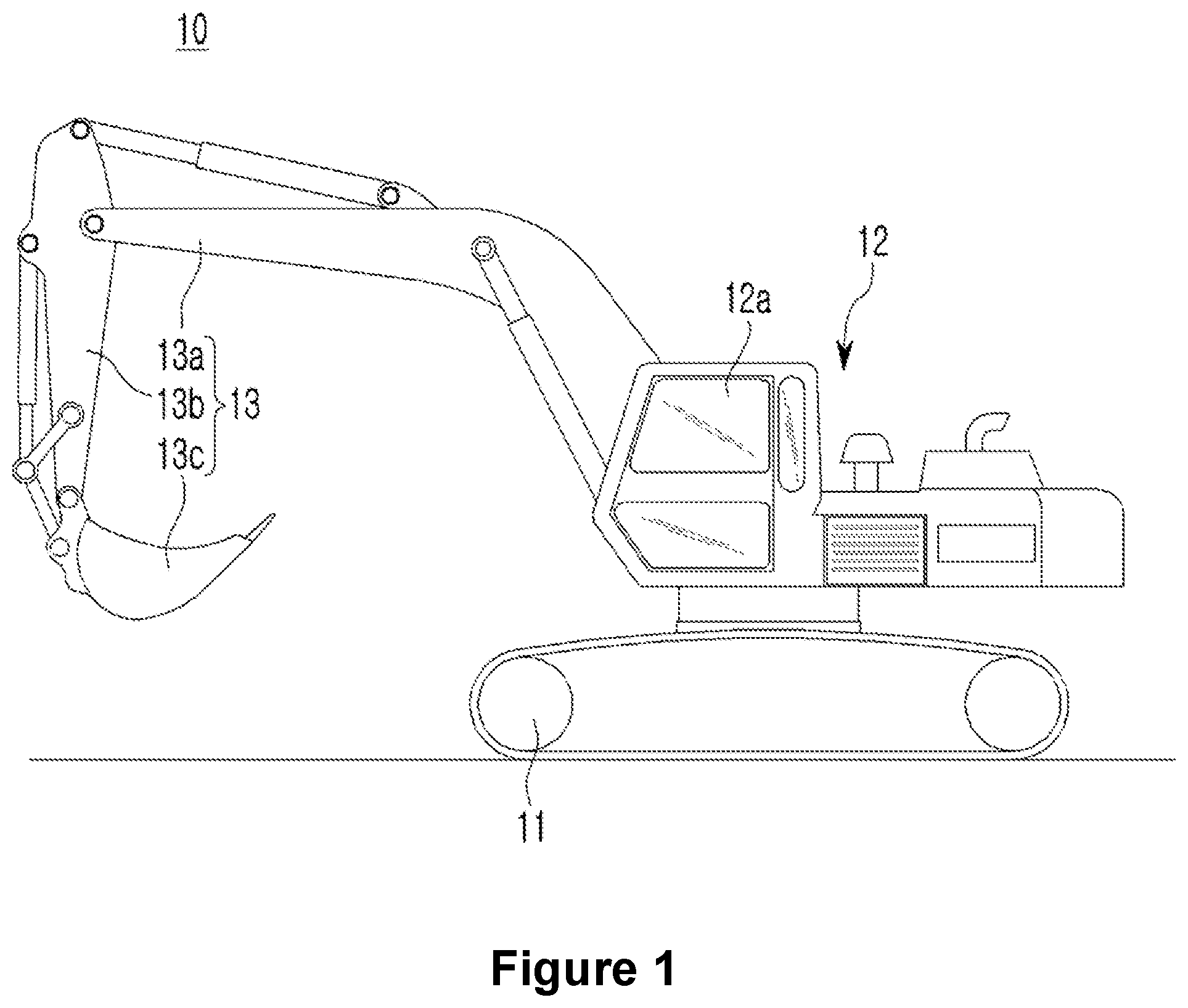 Patent US12359406 — Display system for construction machine — Figure 1