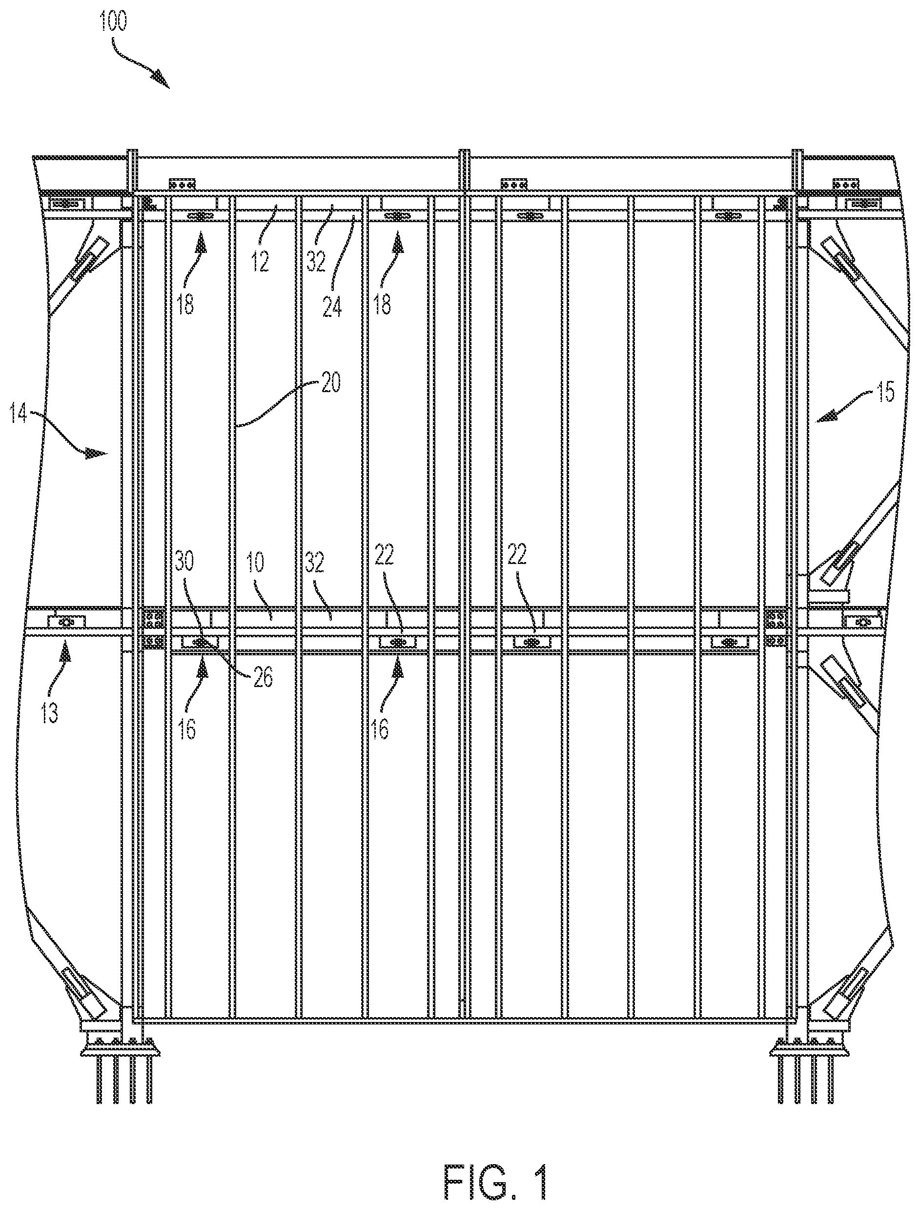 Patent US12359426 — Wall connection system — Figure 1