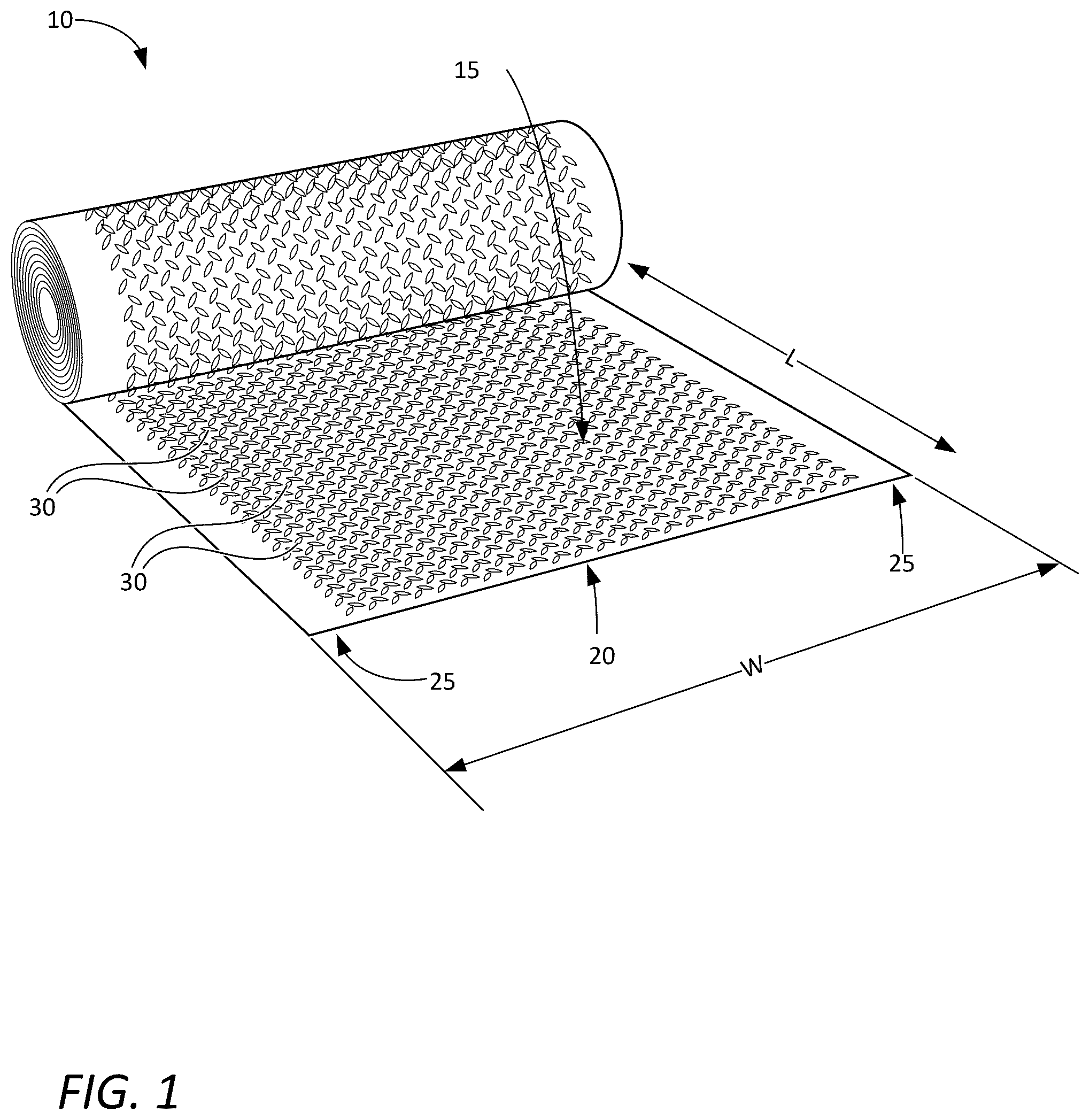 Patent US12359433 — Walkway roll — Figure 1
